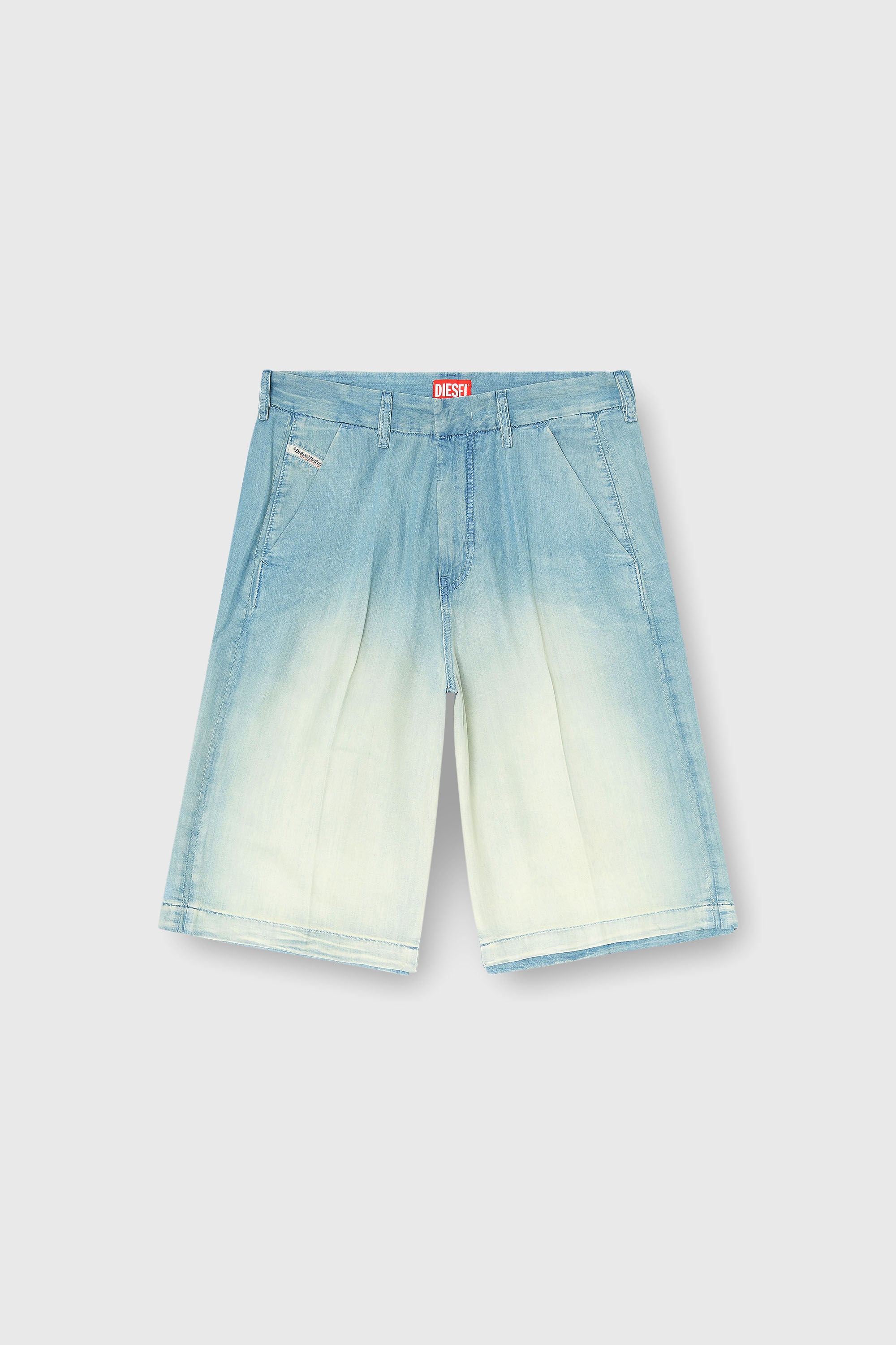 Diesel - D-TYLOR-SHORT-S, Shorts in denim fluido sovratinto Uomo in Blu - 2