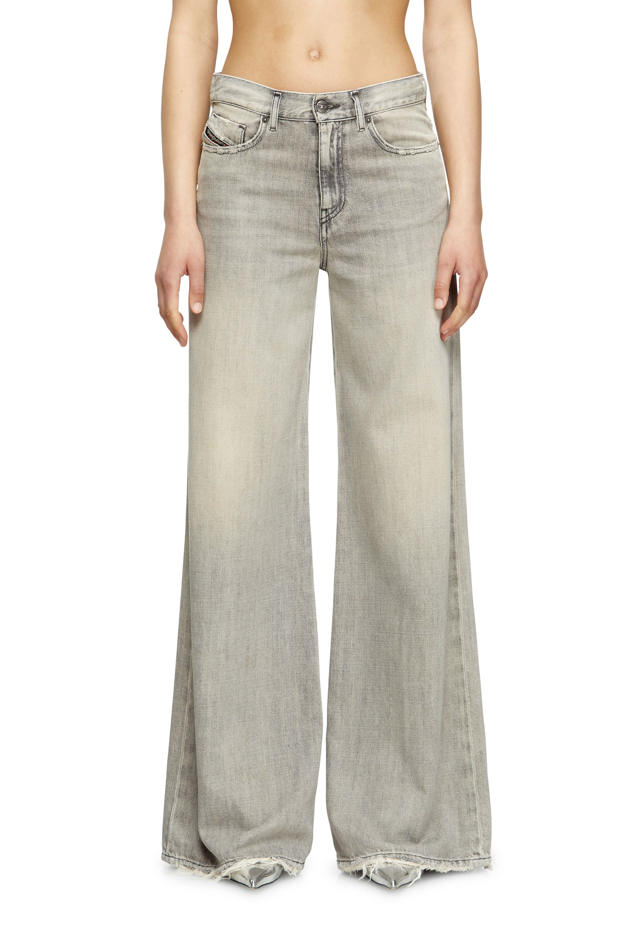 Diesel - Flare Jeans 1978 D-Akemi 068RU Donna, Grigio - Image 3