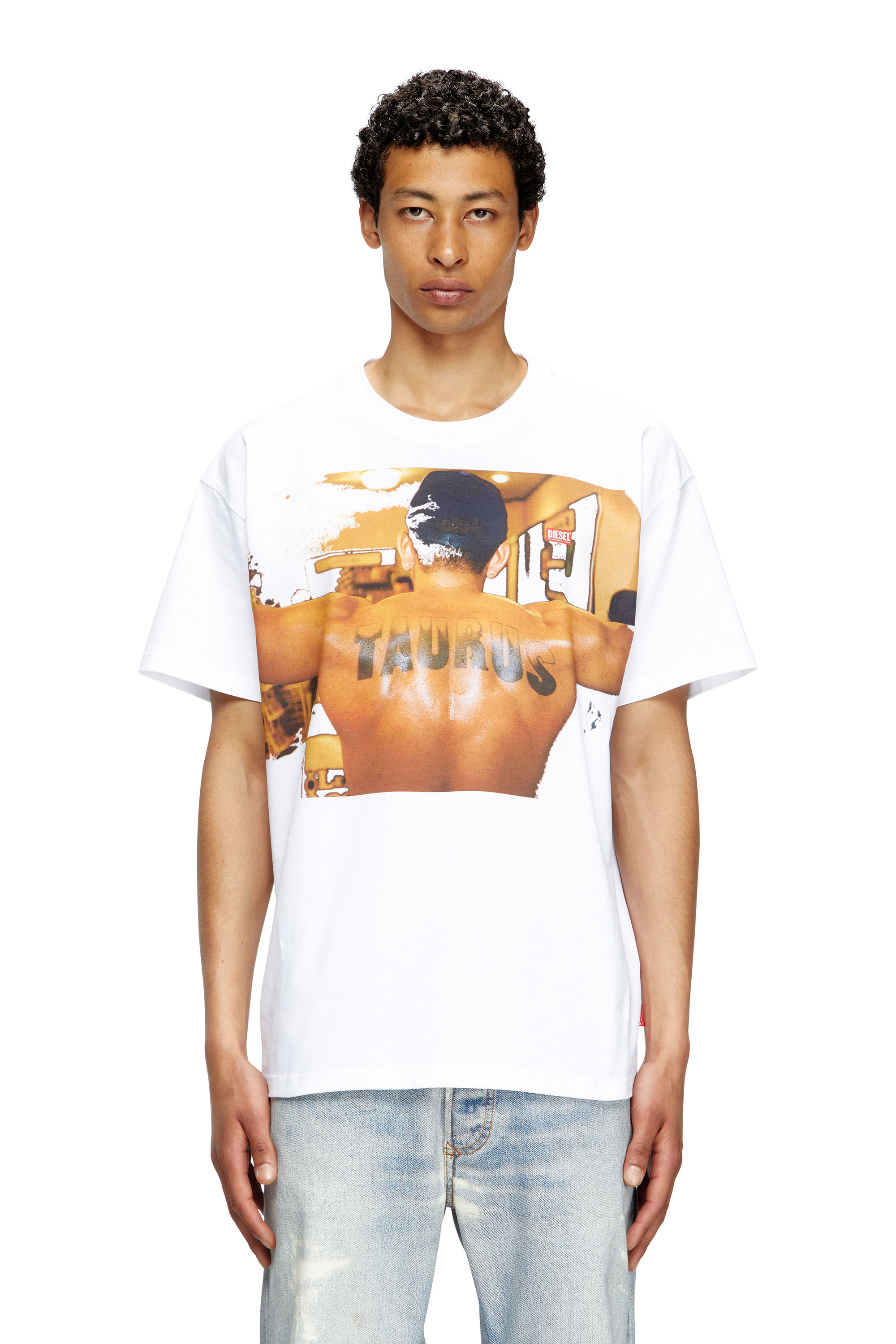 Diesel - PR-T-NORM-TOM25-1, T-shirt con stampa grafica Unisex in Bianco - 3