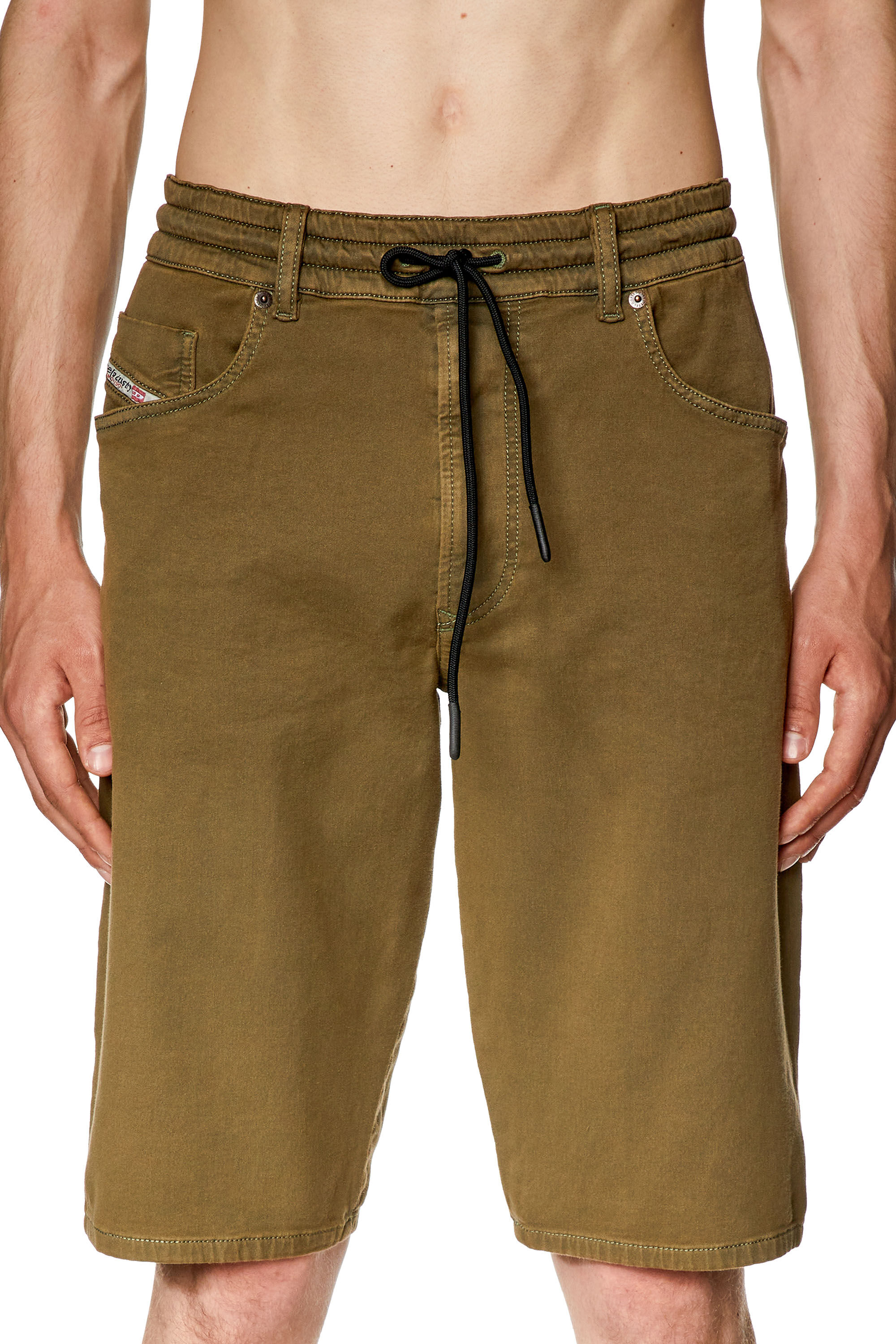 Diesel - D-KROOLEY-SHORT JOGG, Verde Militare - Image 5