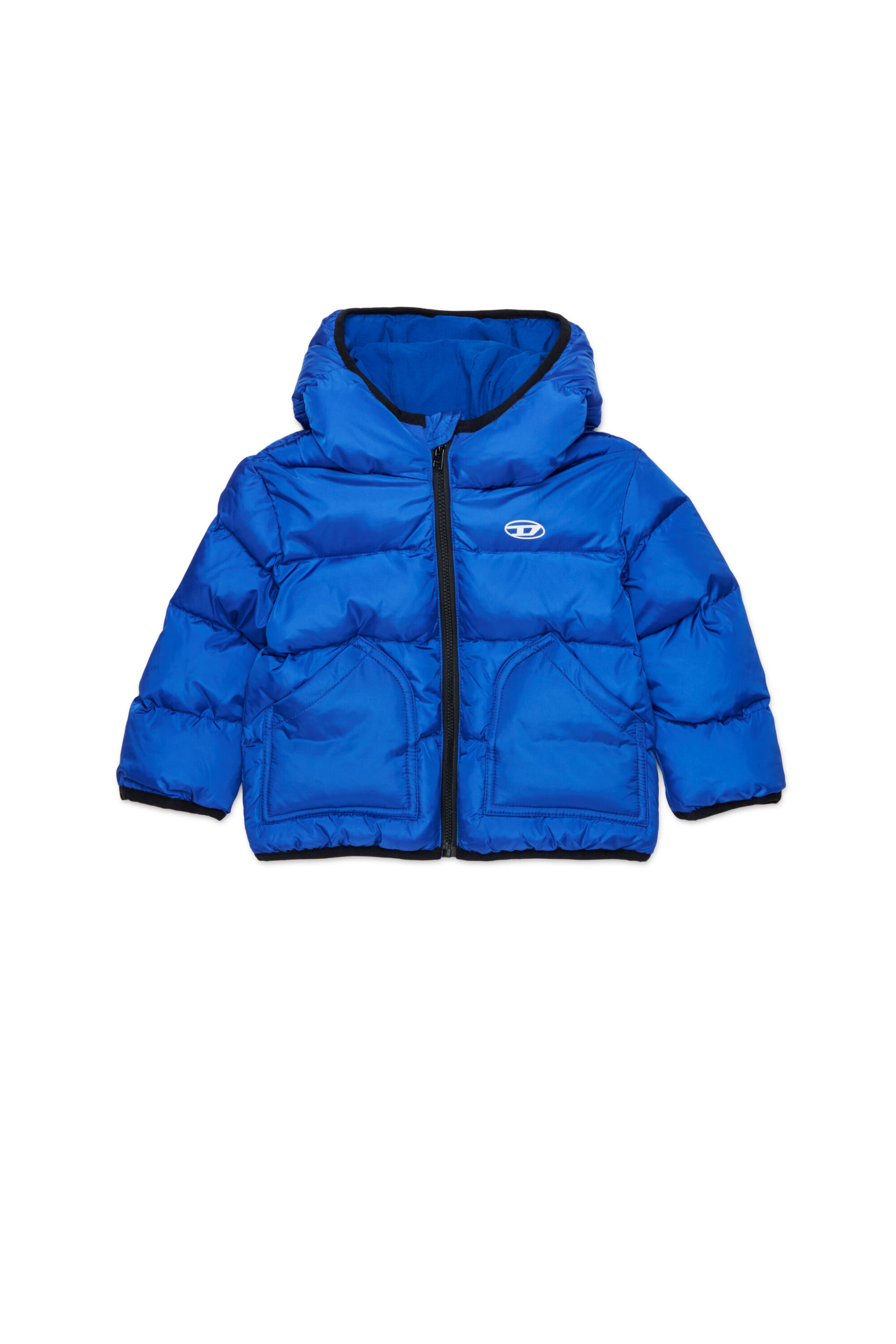 Diesel - JSIPB, Piumino con logo Oval D Unisex in Blu - 1