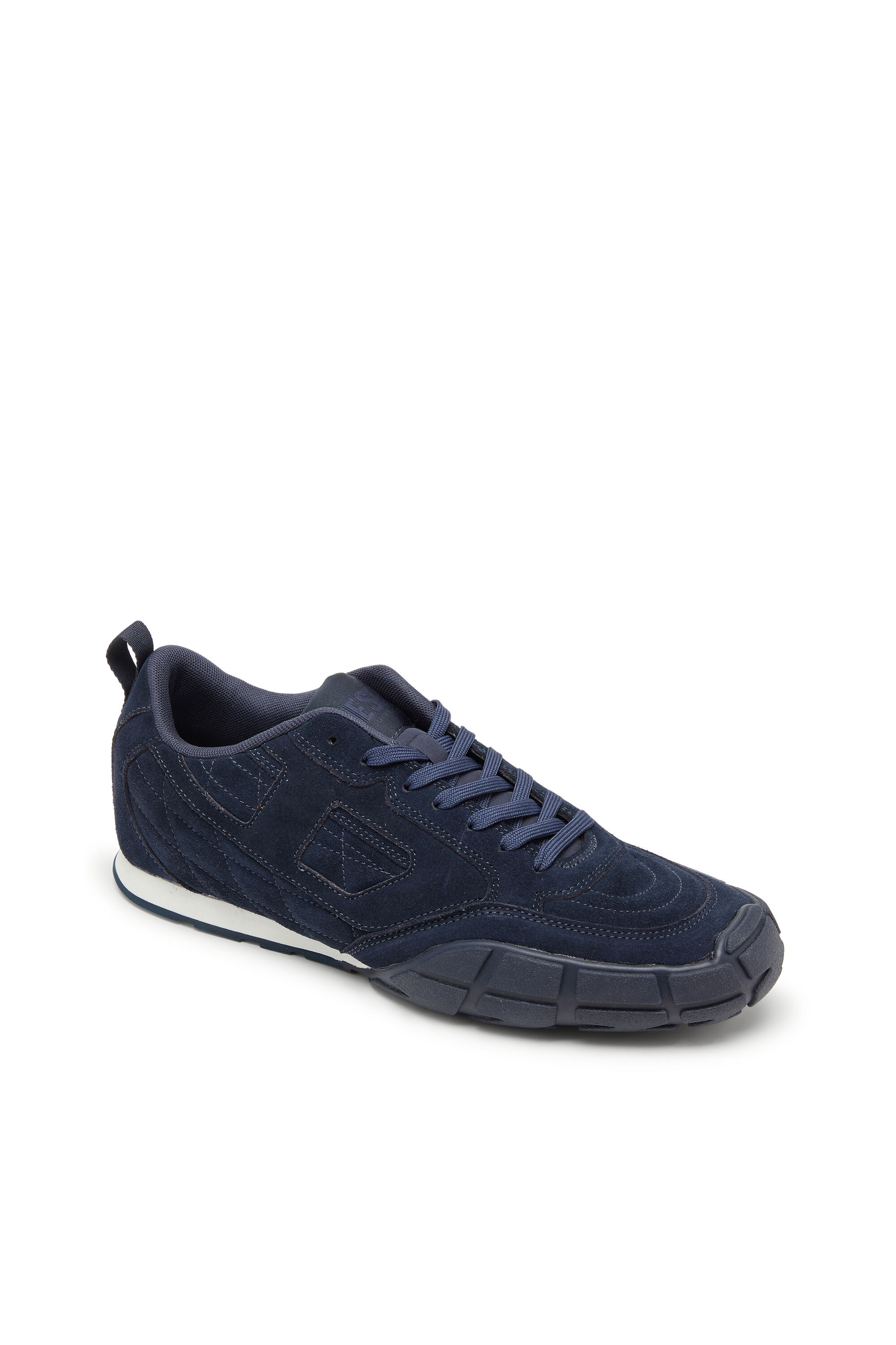 Diesel - S-PAGODHA LOW, S-Pagodha-Sneaker in suede trapuntato Uomo in Blu - 6