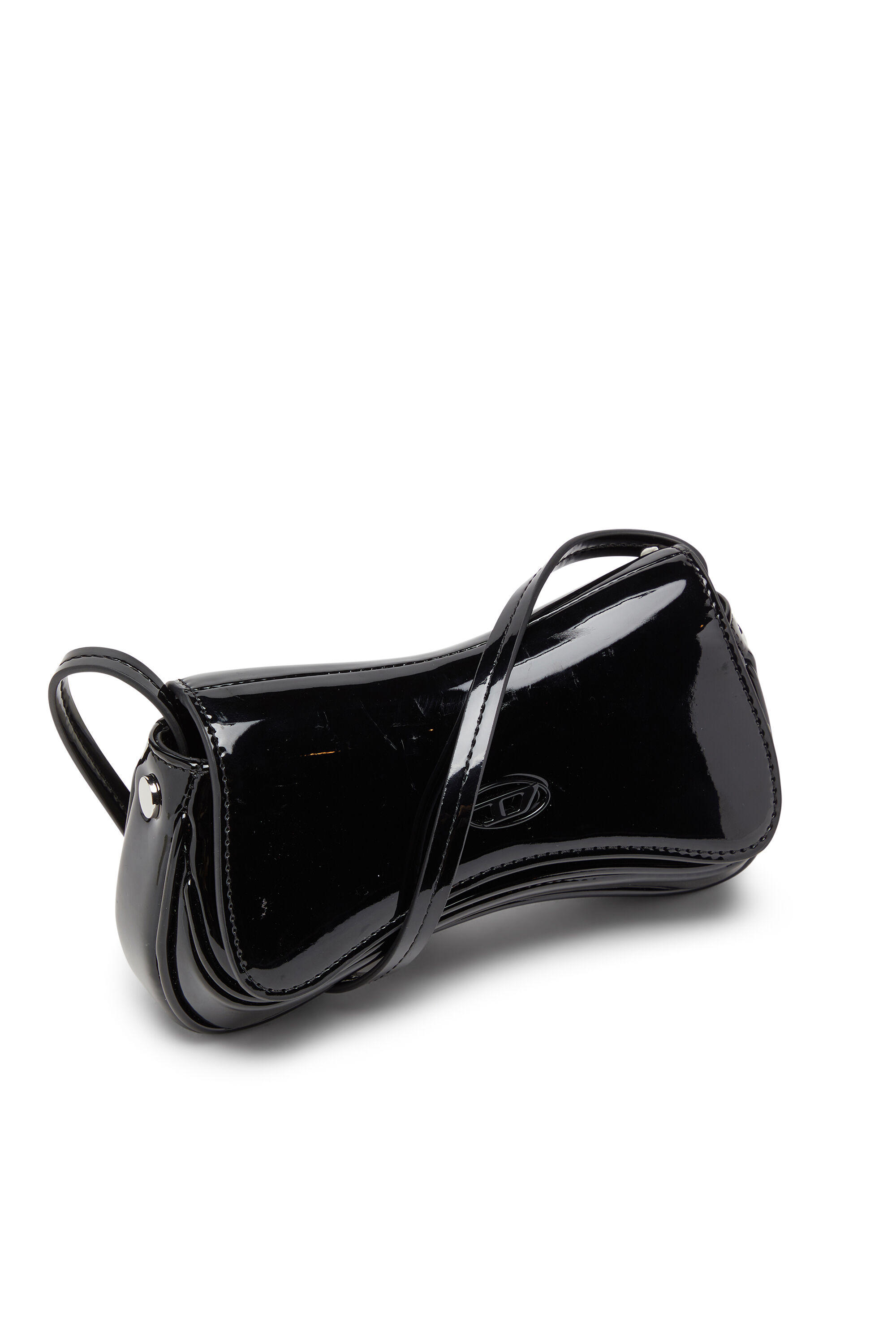 Diesel - PLAY CROSSBODY XS, Play-Crossbody piccola in PU lucido Donna in Nero - 5