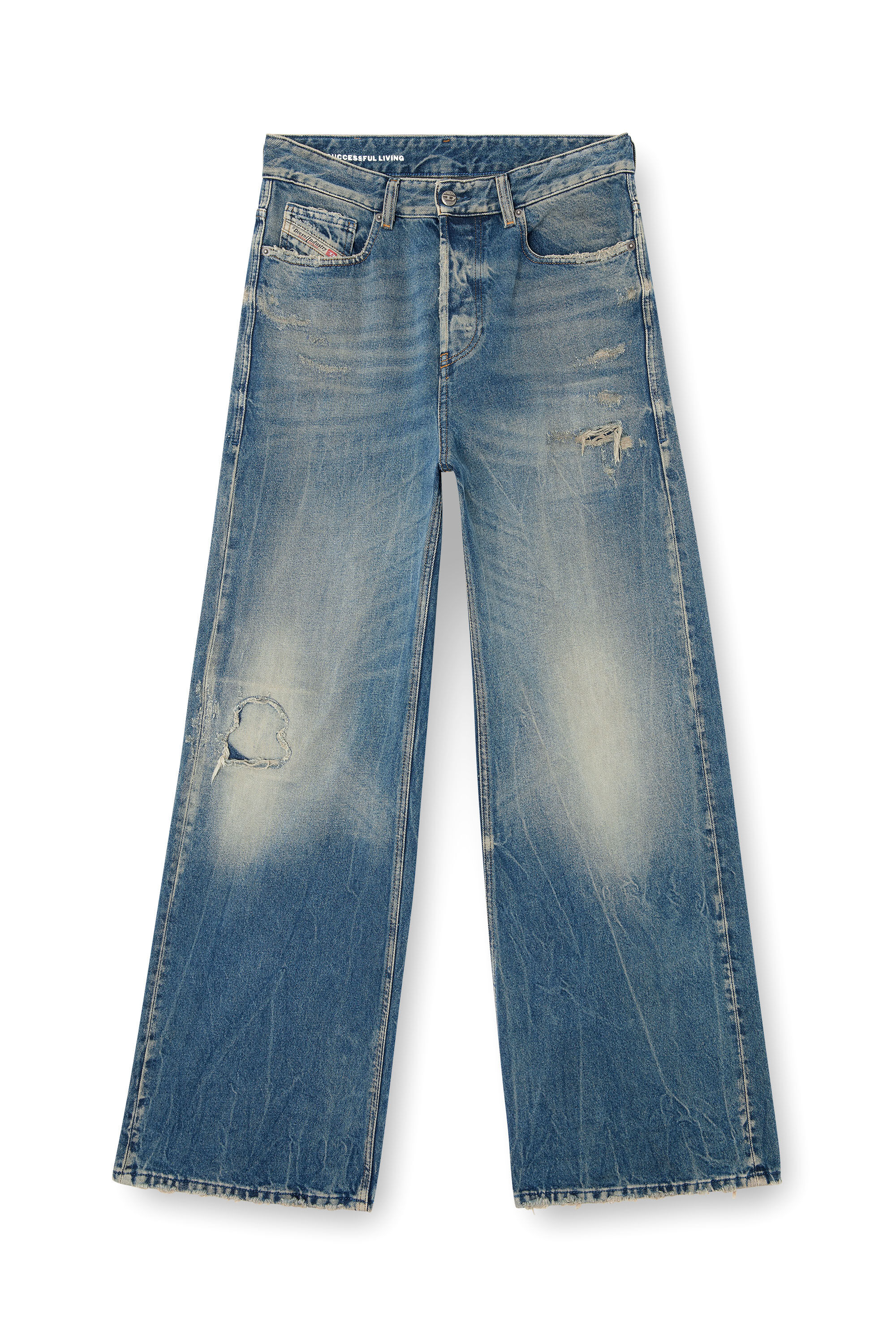 Diesel - Relaxed Jeans 1996 D-Sire 09M28 Donna, Blu medio - Image 2