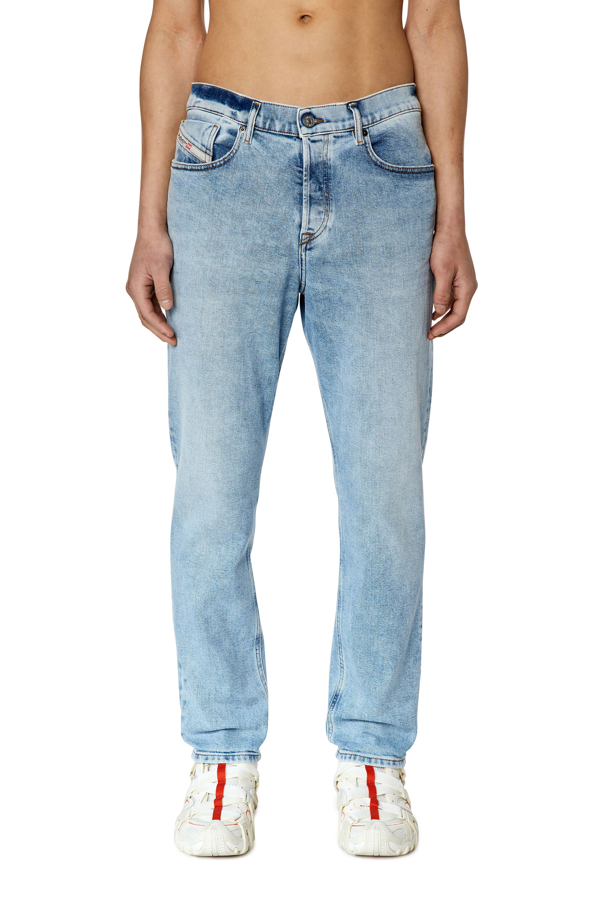 Diesel - Tapered Jeans 2005 D-Fining 09E81 Uomo, Blu Chiaro - Image 3
