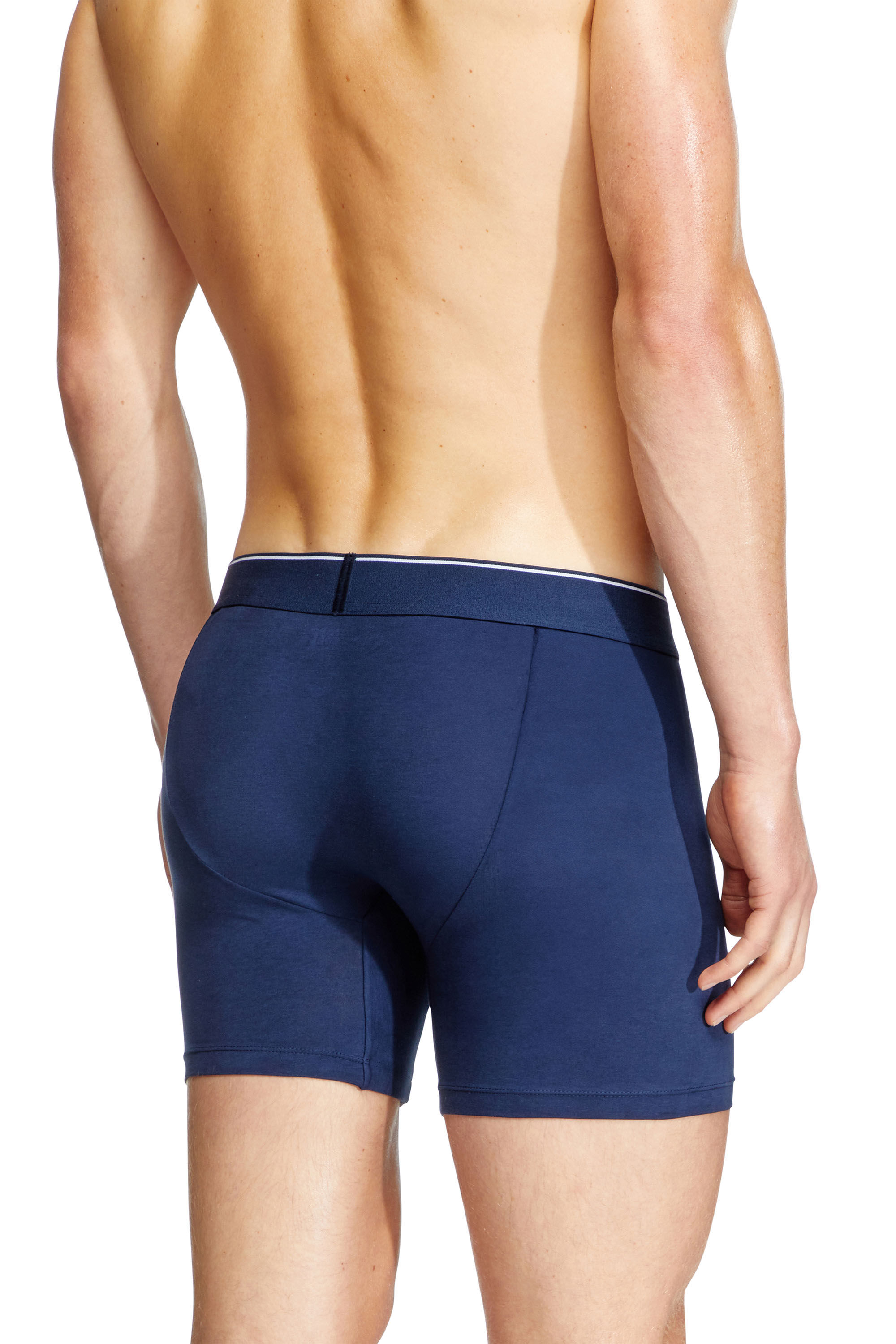 Diesel - MAX-3PACK, Set di tre boxer lunghi in cotone stretch Uomo in Multicolor - 4