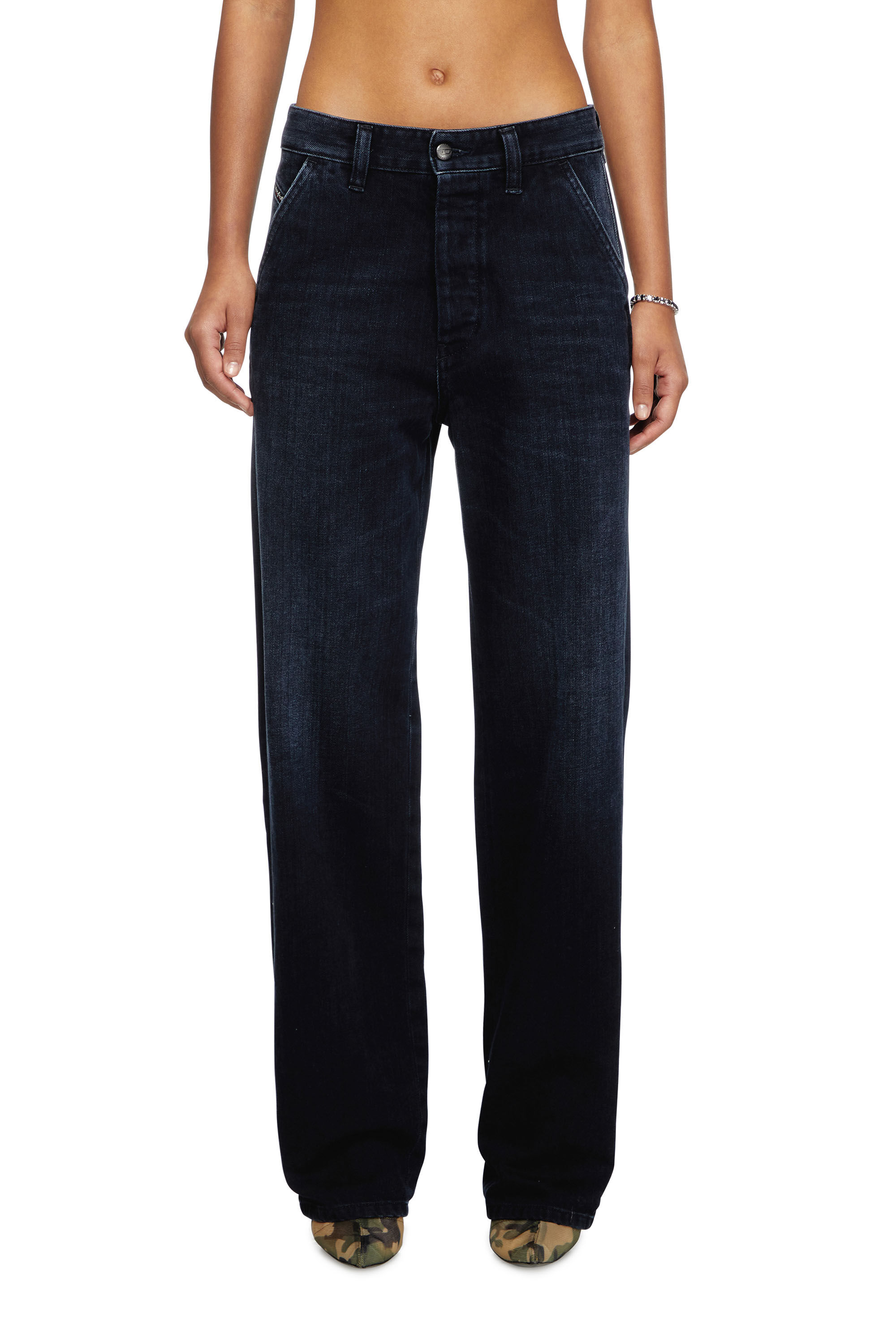 Diesel - Regular Jeans D-Phant-chino 09L54 Unisex, Blu Scuro - Image 6