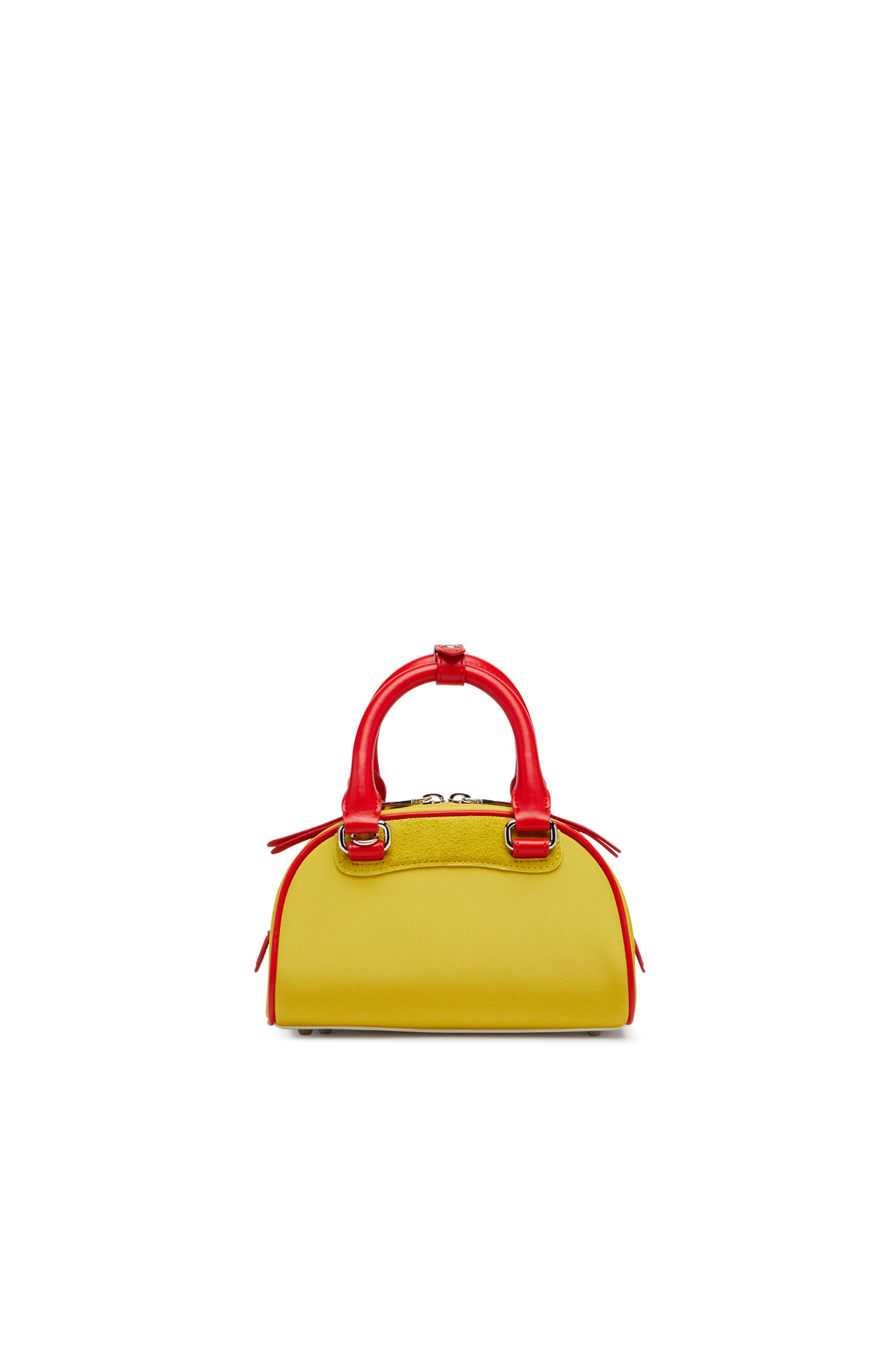 Diesel - 1DR DOME CROSSBODY, 1DR Dome-Mini borsa bowling colour-block Donna in Giallo - 2