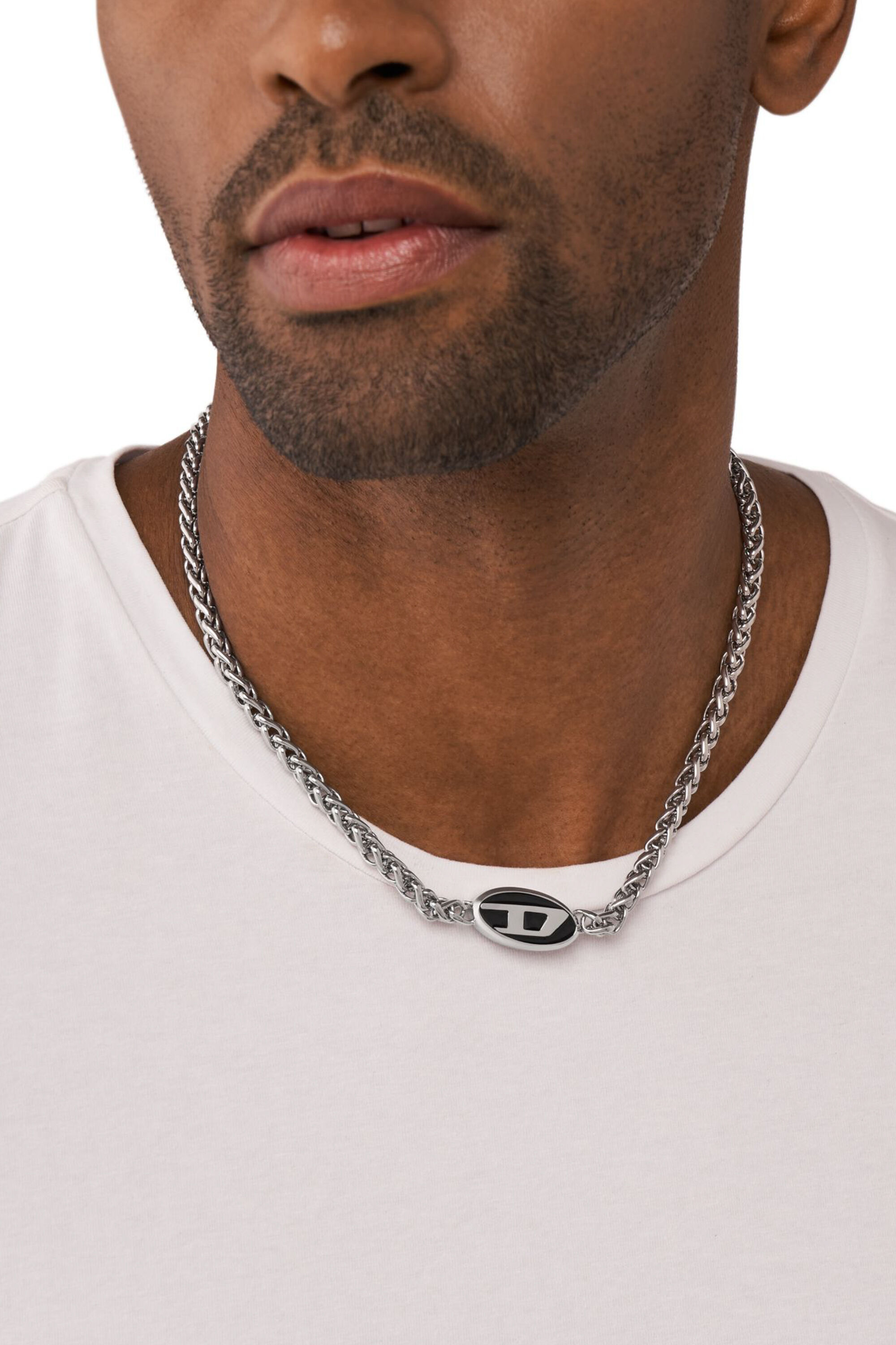 Women's Stainless steel chain necklace | Silver | Diesel Women's Stainless steel chain necklace | Silver | Diesel