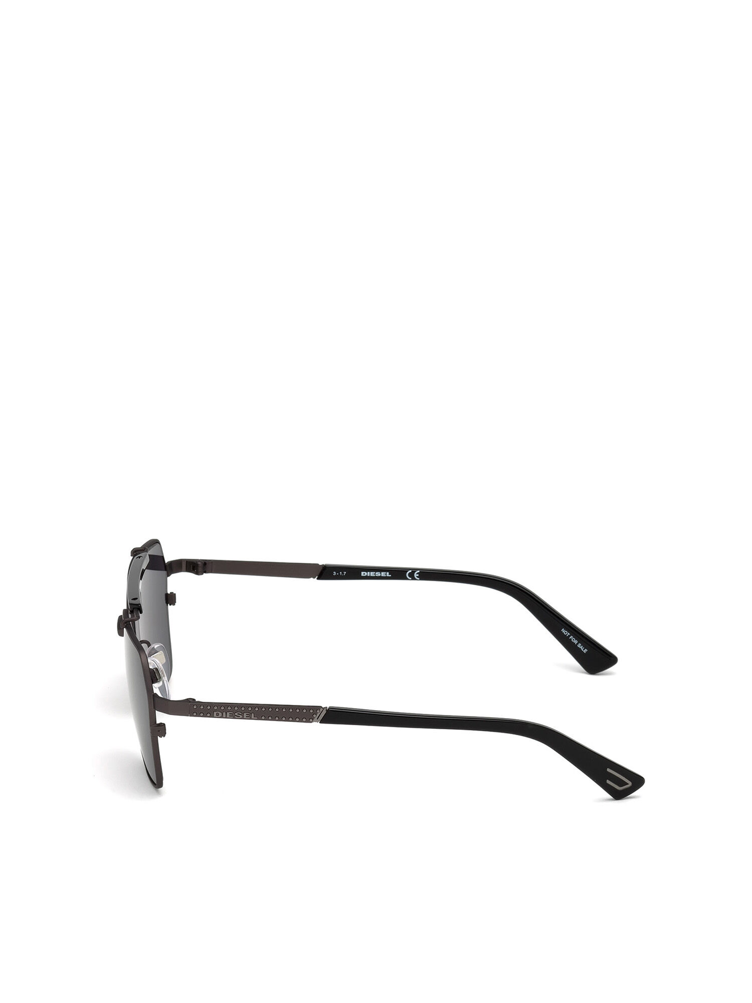 Diesel - DL0256, Occhiali dalla forma esagonale Uomo in Nero - 3