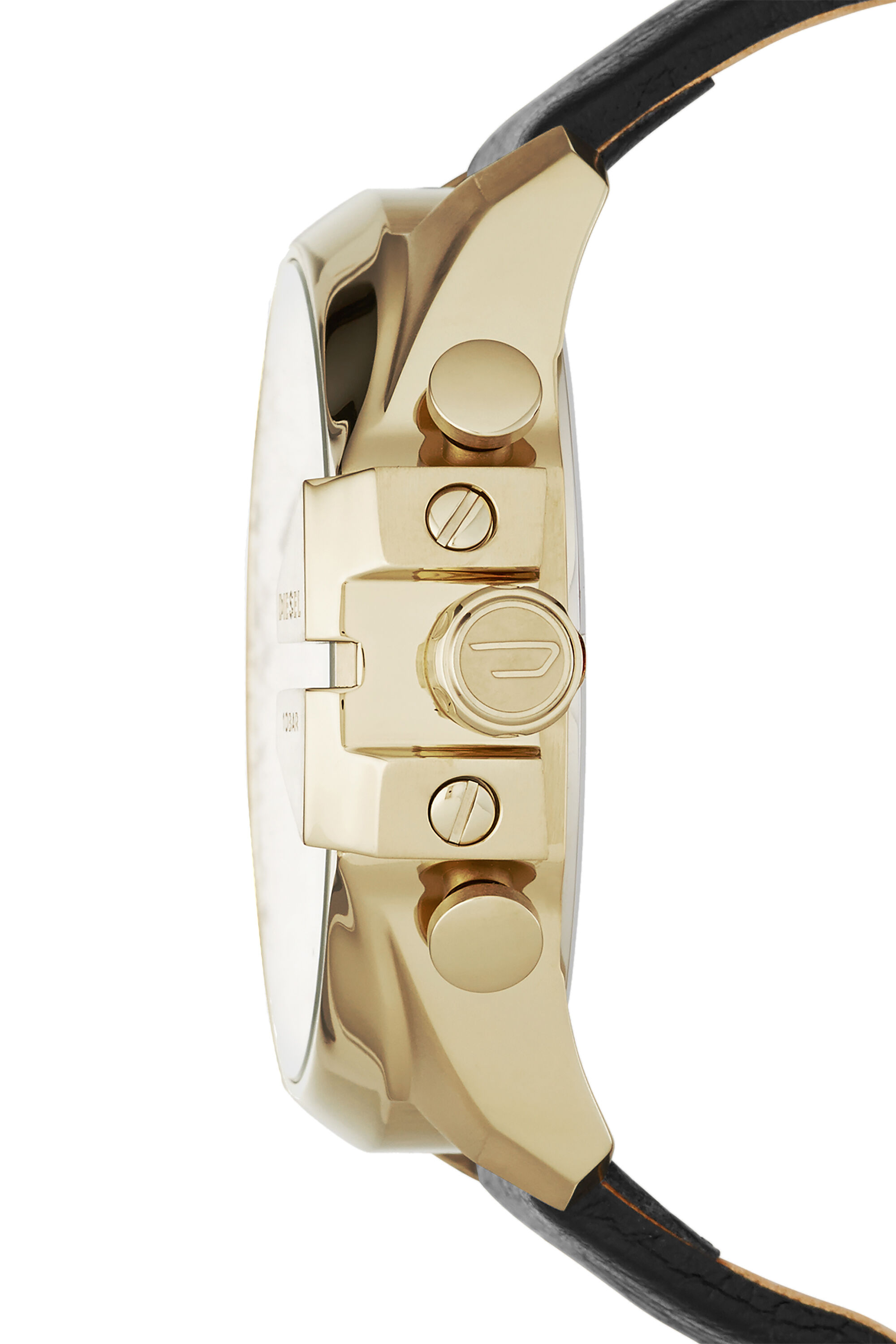 DZ4344 Orologio da uomo nero e oro analogico Diesel Mega Chief