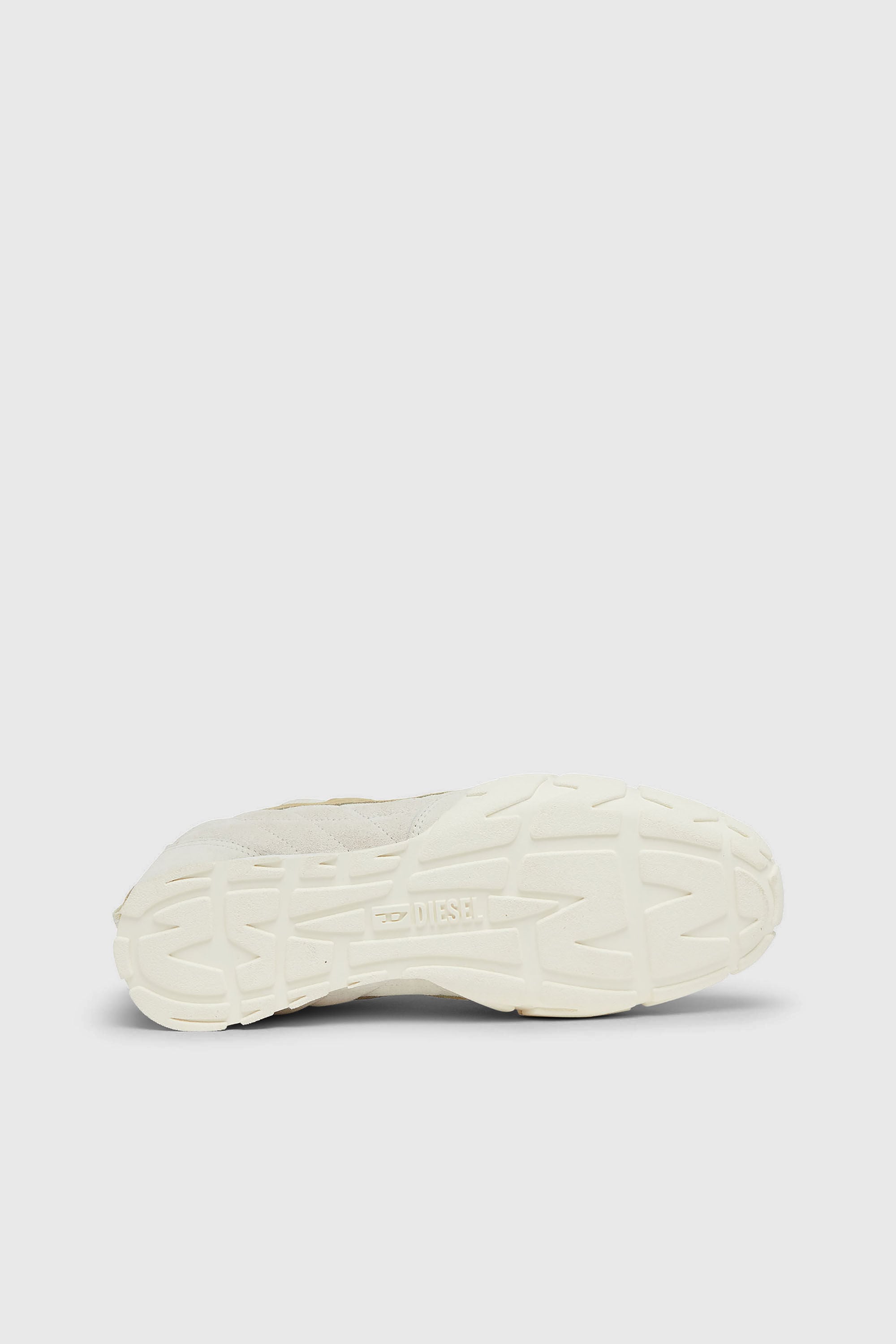 Diesel - S-PAGODHA LOW W, S-Pagodha-Sneaker in suede trapuntato Donna in Bianco - 5