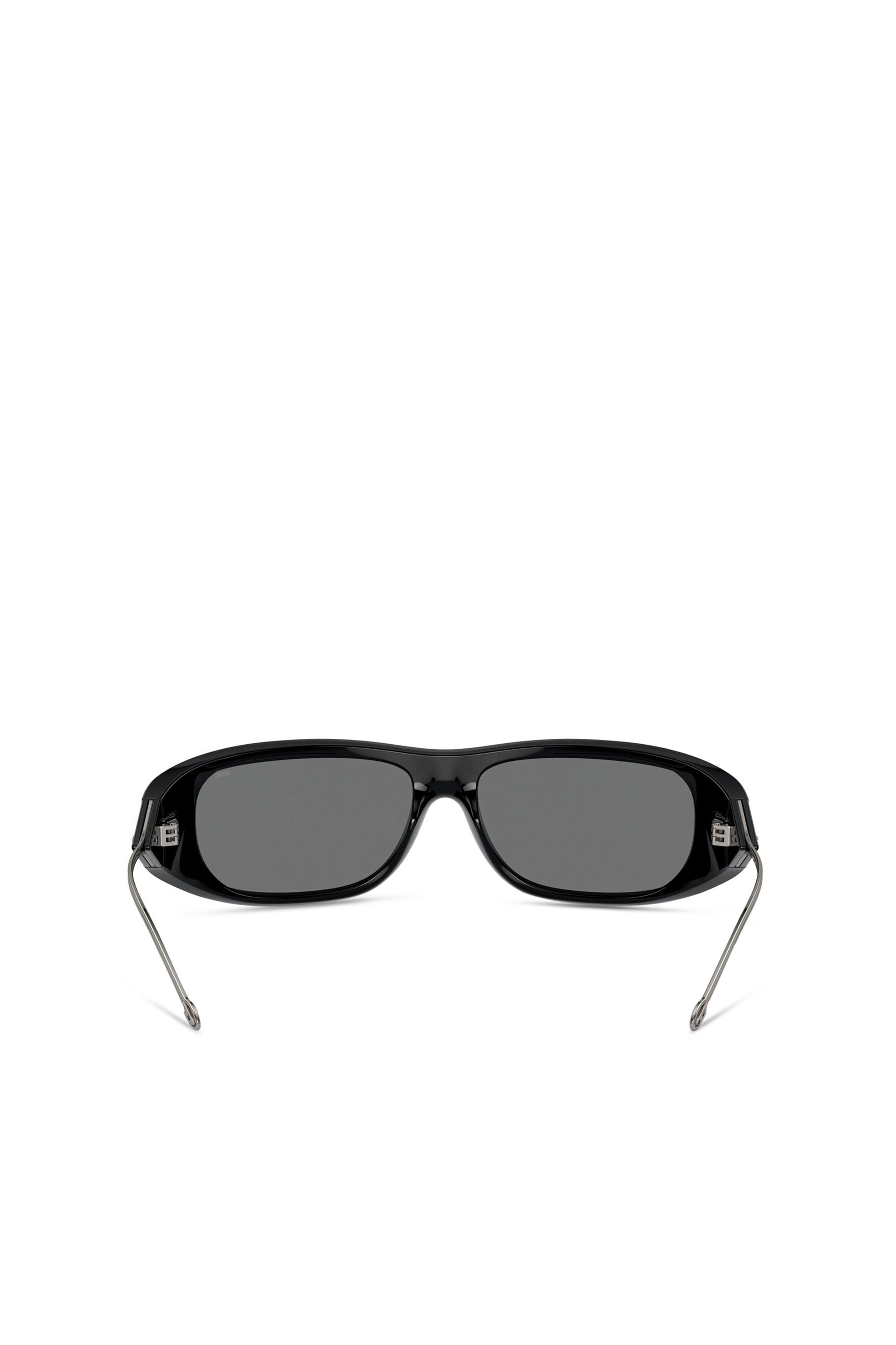 【爆売りセール開催中！】 Women's Wraparound style sunglasses | Black | Diesel 小物