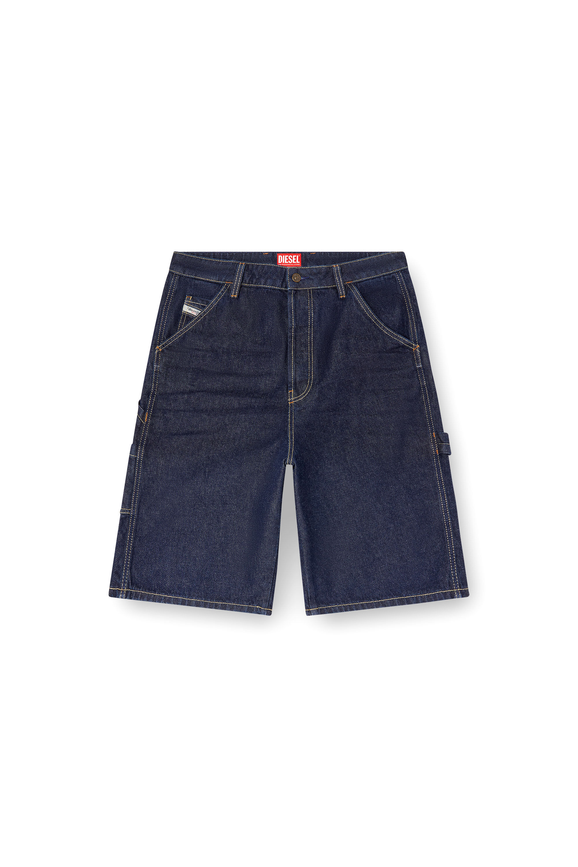 Diesel - D-LIVERY-SHORT, Short utility in denim clean-wash Uomo in Blu - 2