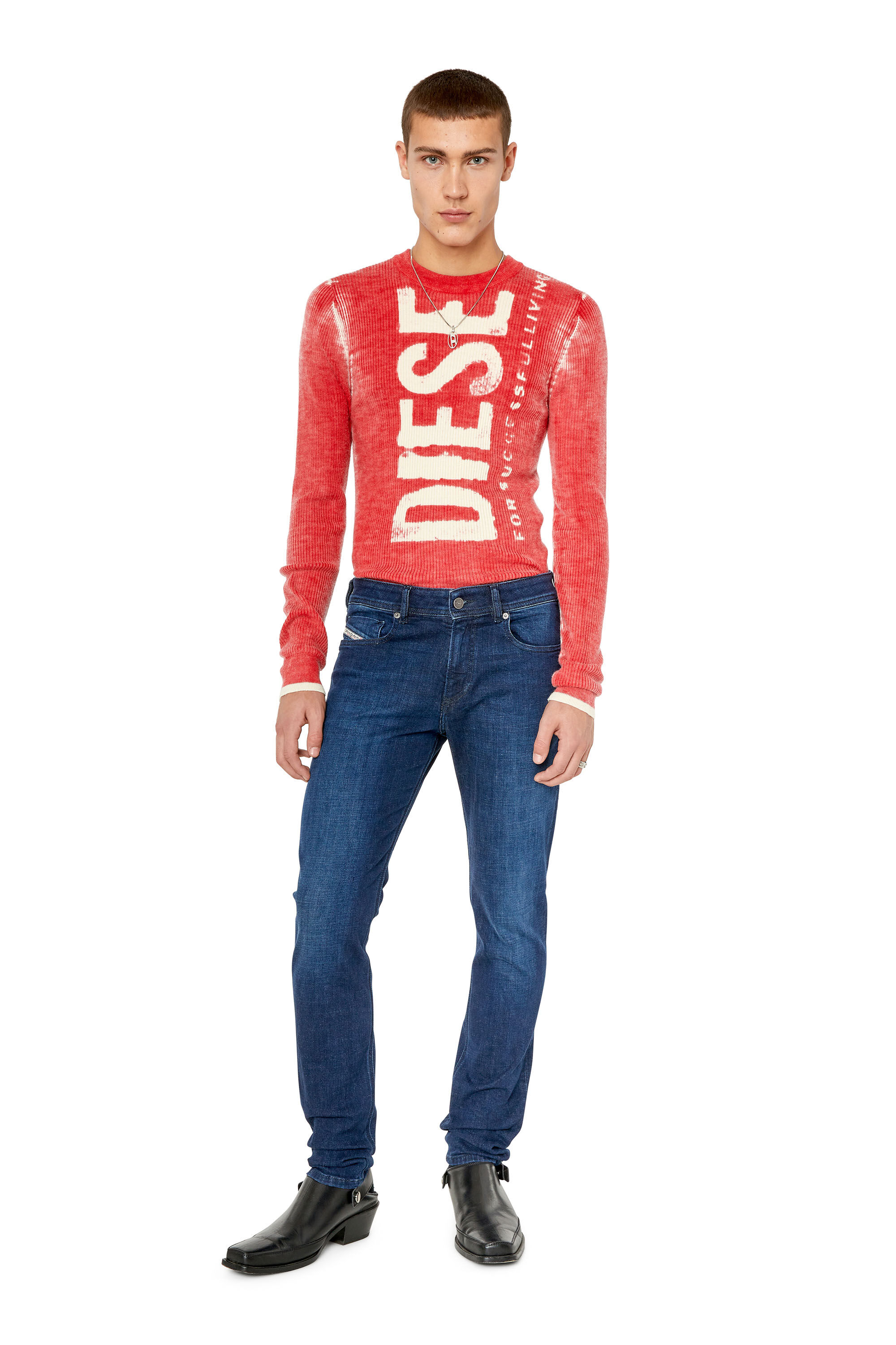 Diesel - 1979 Sleenker 09E96 Skinny Jeans, Blu Scuro - Image 1