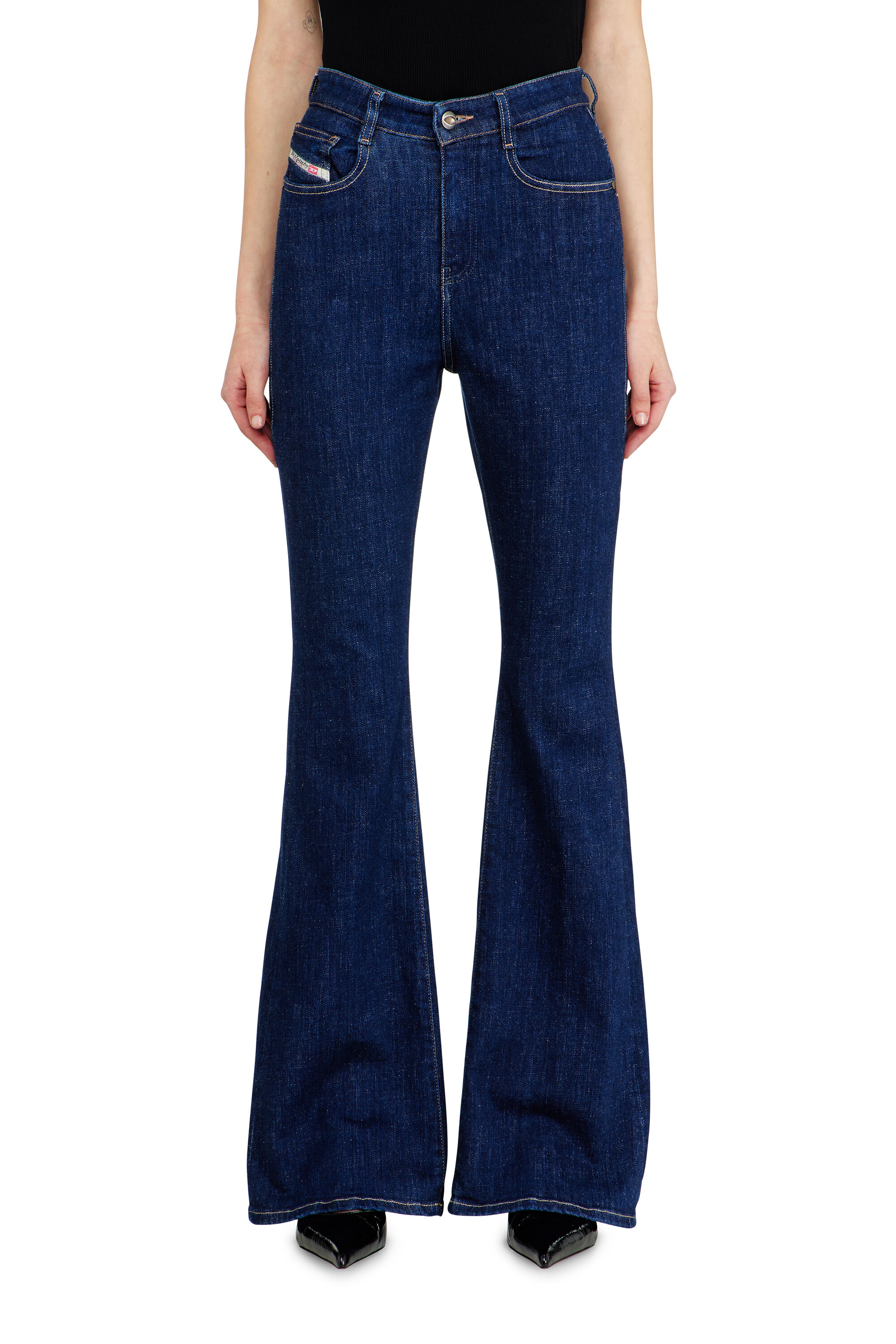 Diesel - Bootcut Jeans 1973 D-Partt 09Q03 Donna, Blu Scuro - Image 4