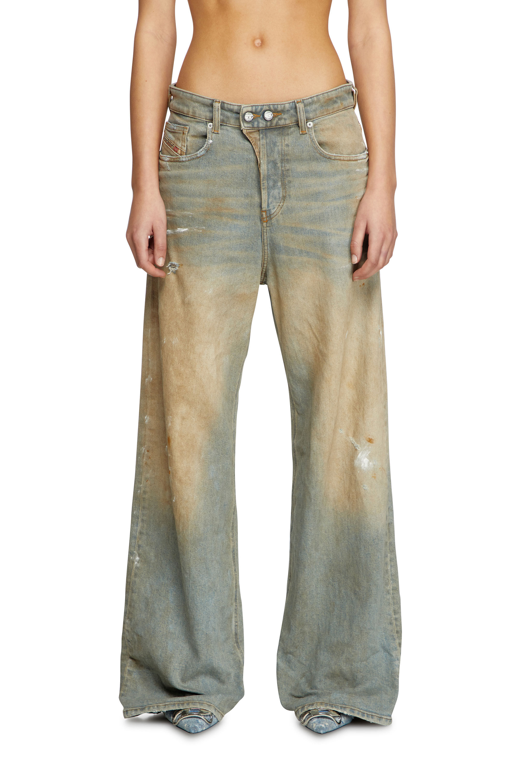 Diesel - Relaxed Jeans 1996 D-Sire 007Z4 Donna, Blu Chiaro - Image 3