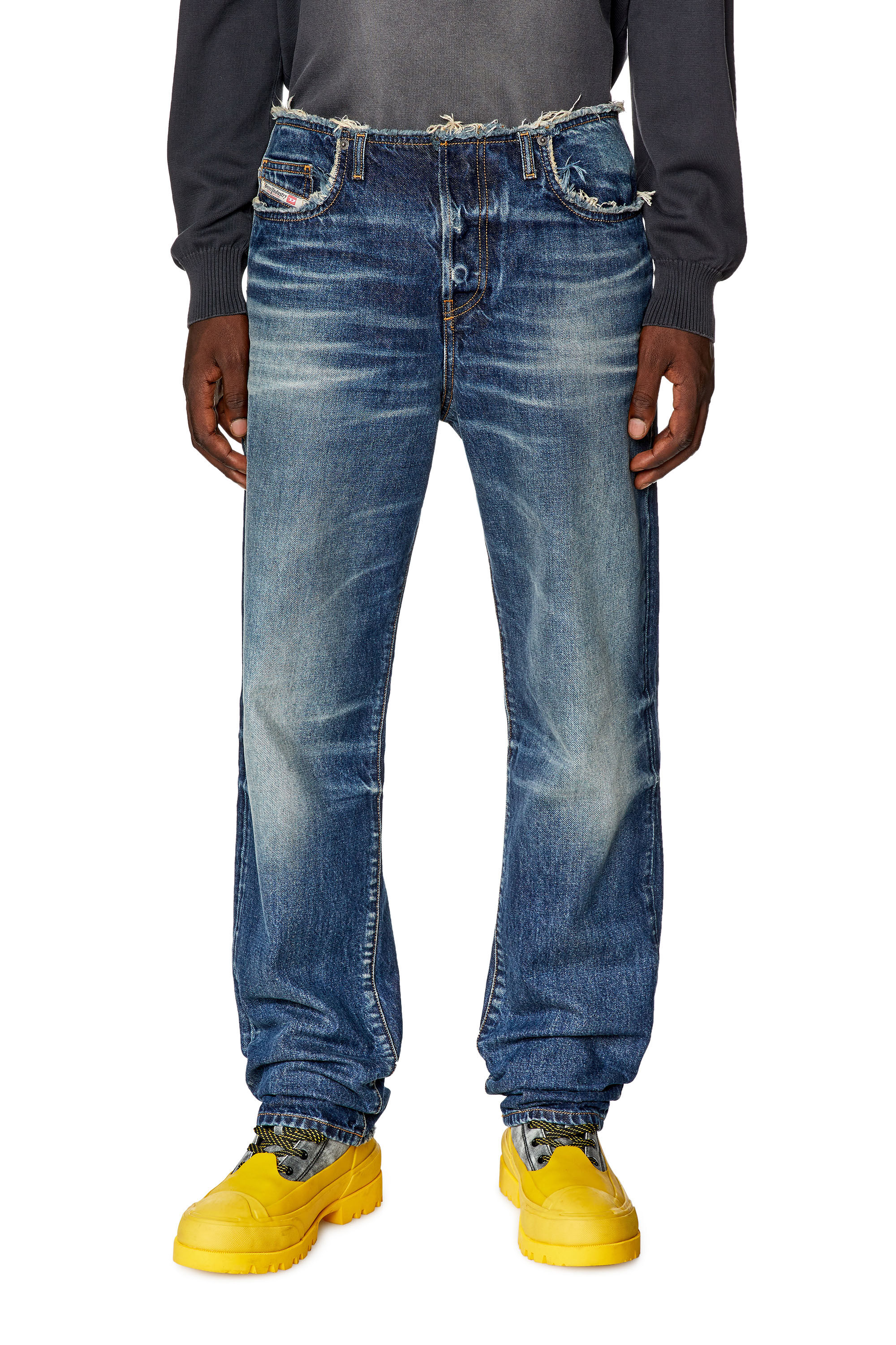 Diesel - Straight Jeans D-Pend 09G92, Blu Scuro - Image 3