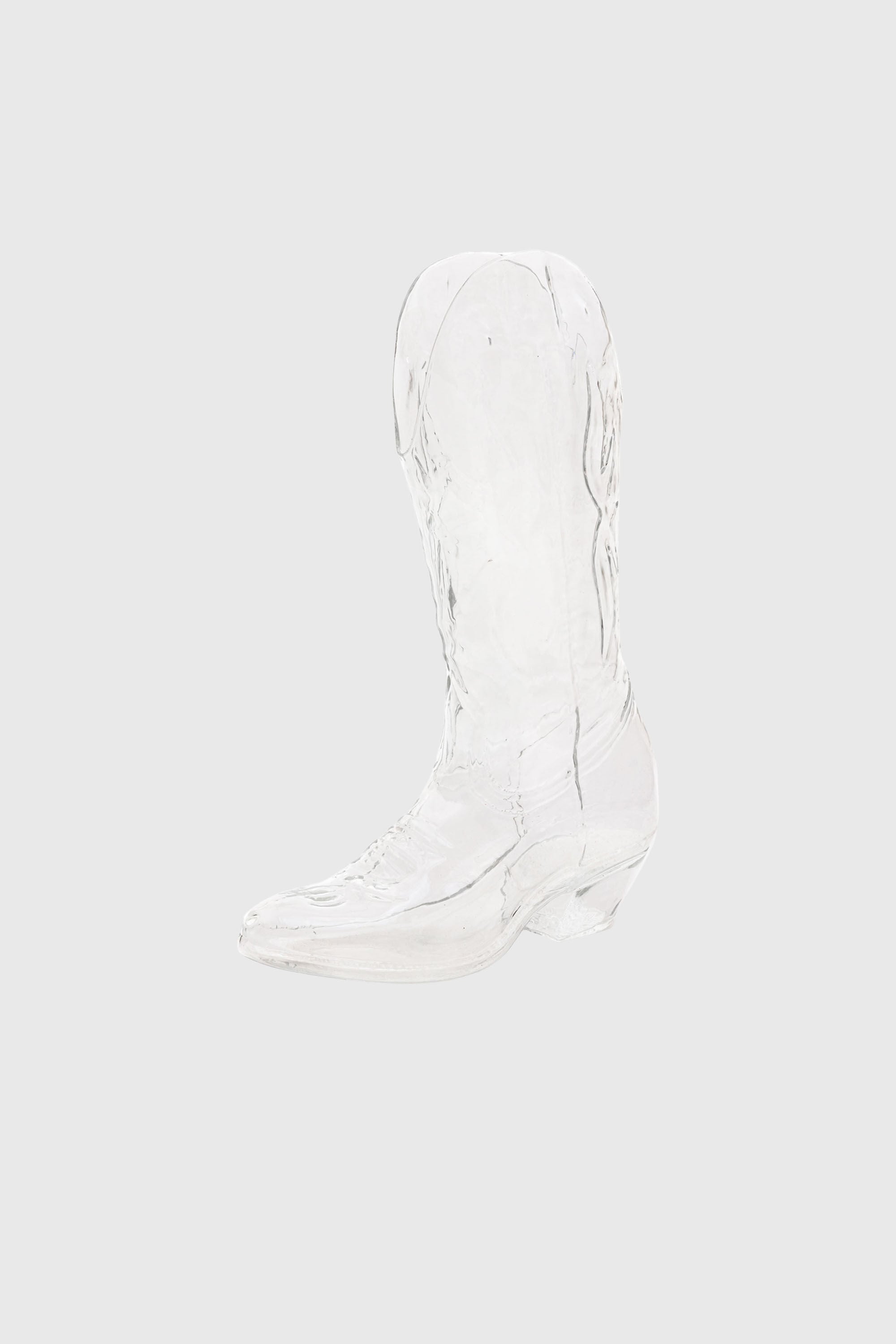 Diesel - 10064 GLASS VASE CRYSTALBOOTIE CM.24X8 H, Unisex's Glass vase in White - 1