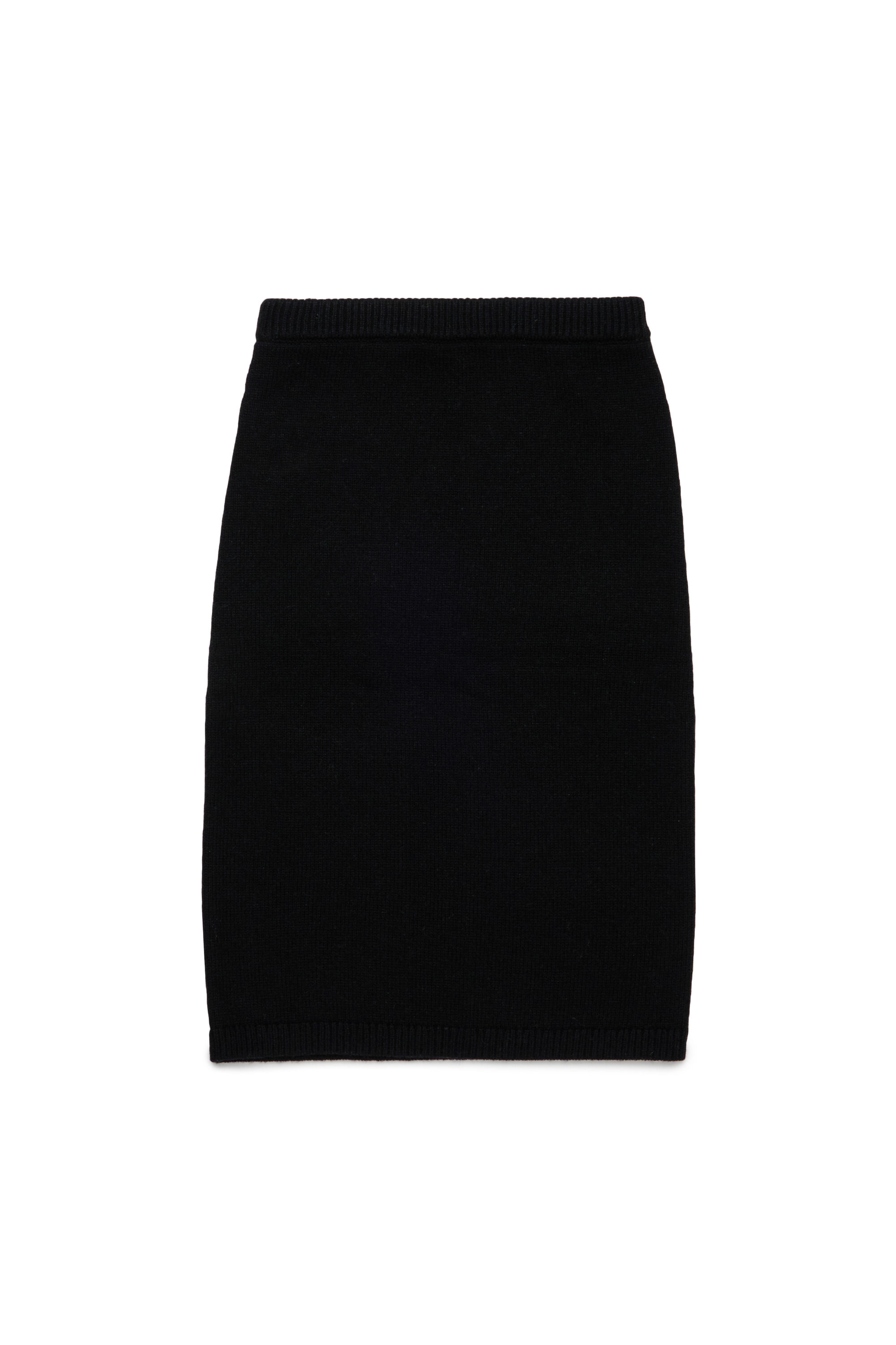 Diesel - GISELLE, Gonna in misto lana con vita elasticizzata Donna in Nero - 2