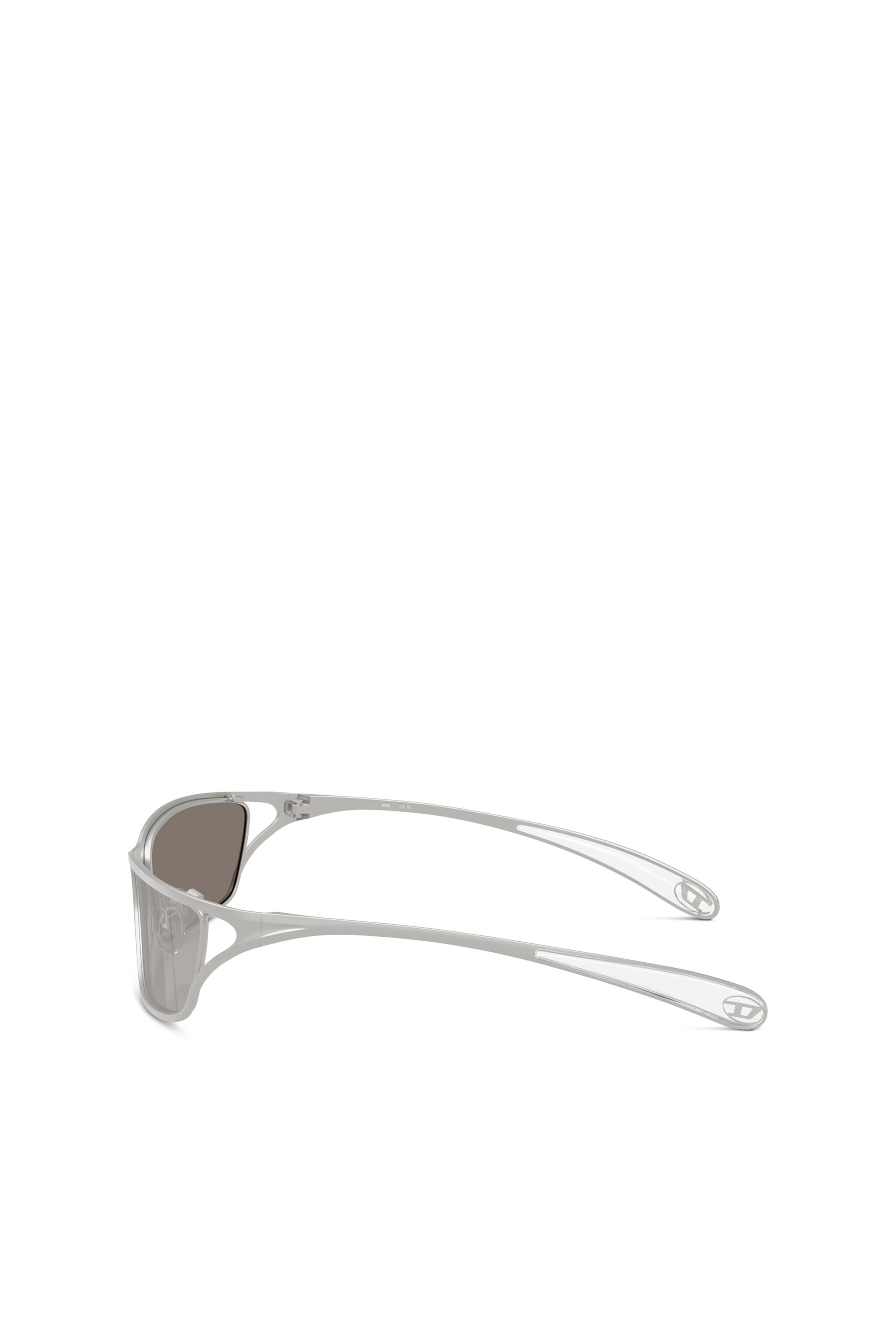 Diesel - 0DL1015, Occhiali da sole rettangolari Unisex in Grigio - 2