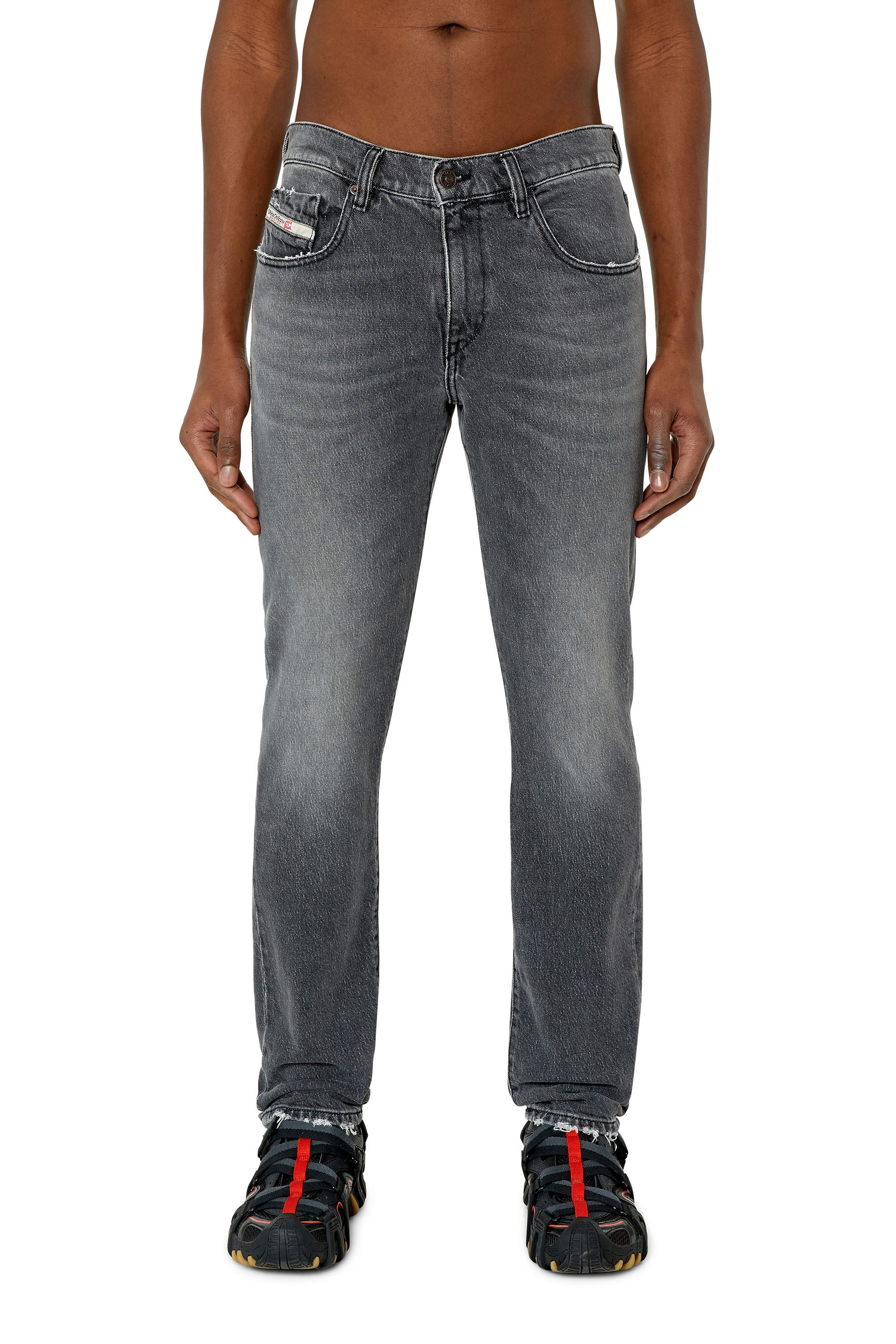 2019 D STRUKT Uomo Jeans Slim Grigio scuro Diesel