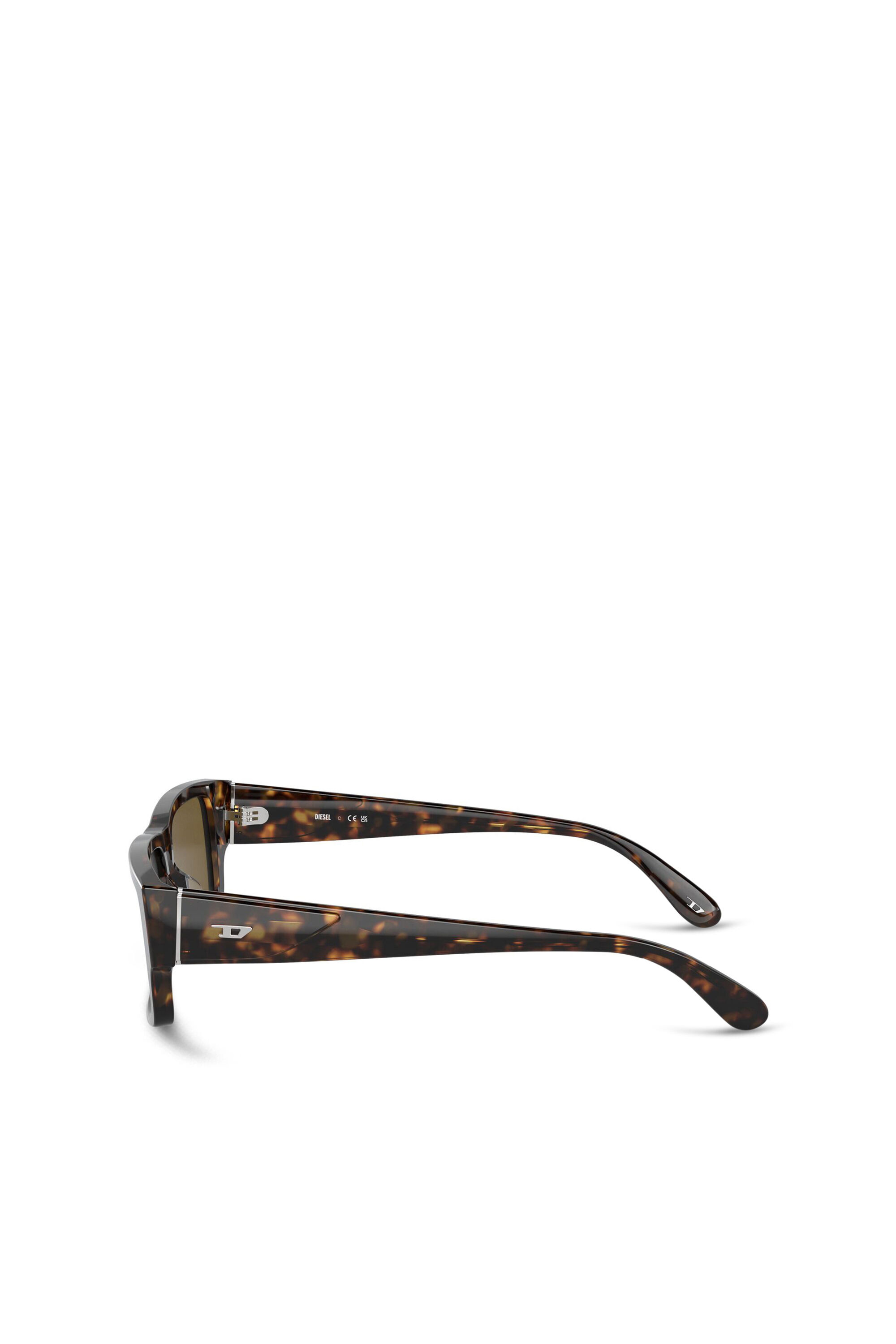Diesel - 0DL2003 SIZE 57, Occhiali da sole rettangolari Uomo in Marrone - 2