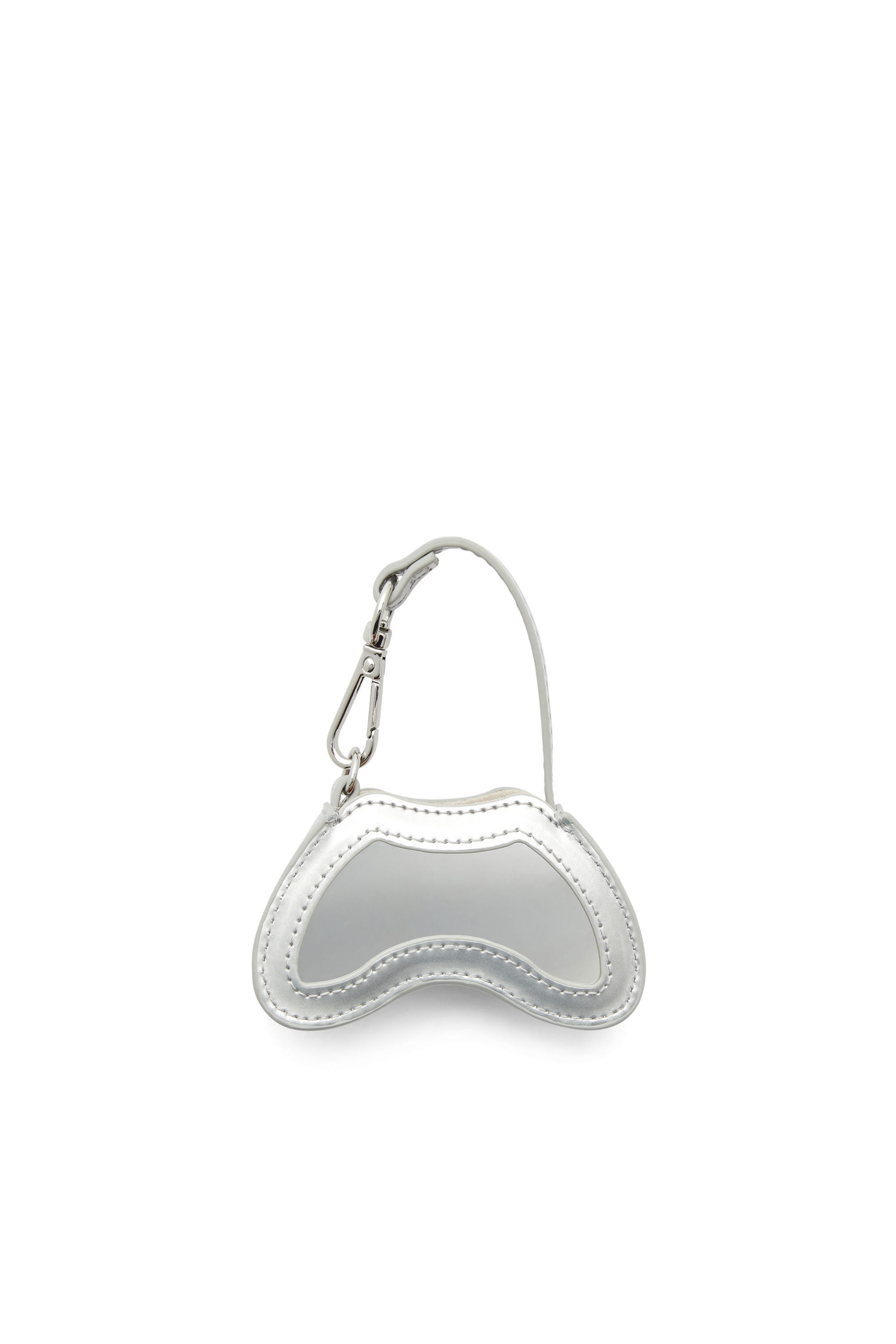 Glossy bag charm with mirror Donna | Argento | Diesel Glossy bag charm with mirror Donna | Argento | Diesel