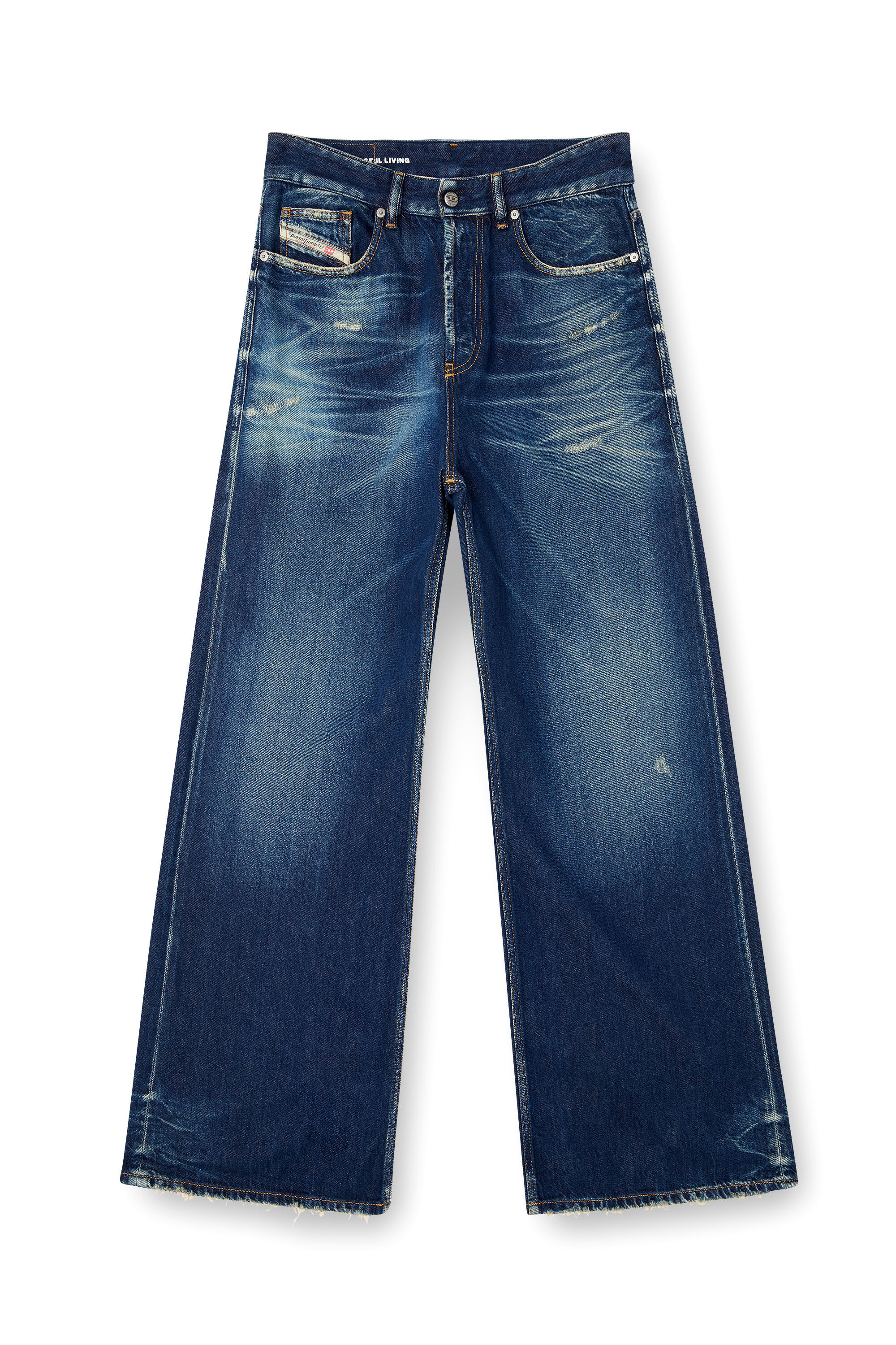 Diesel - Relaxed Jeans D-Rise 09M06 Uomo, Blu Scuro - Image 2