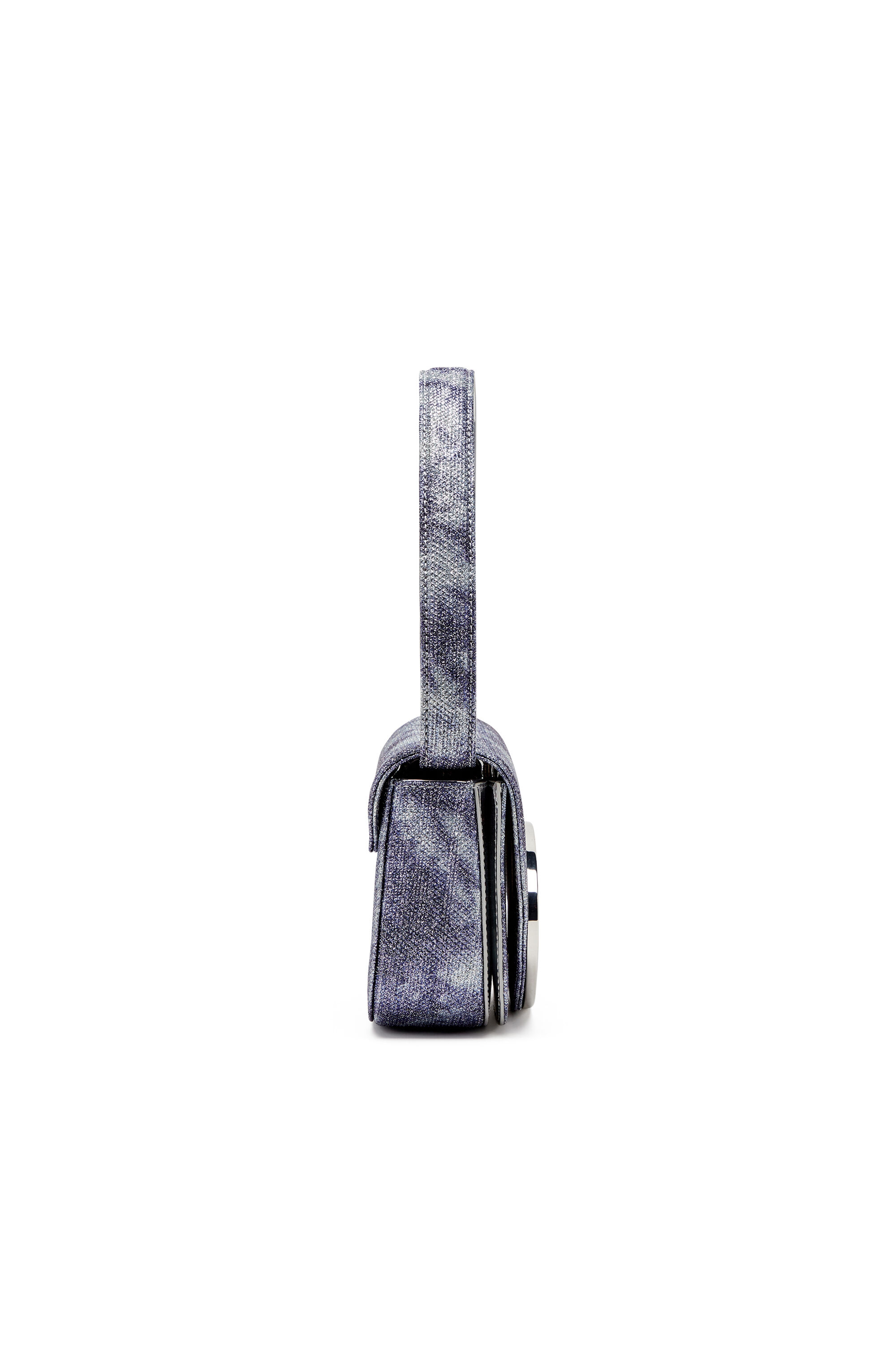 Diesel - 1DR, 1DR-Iconica borsa a spalla in tessuto brillante Donna in Blu - 4