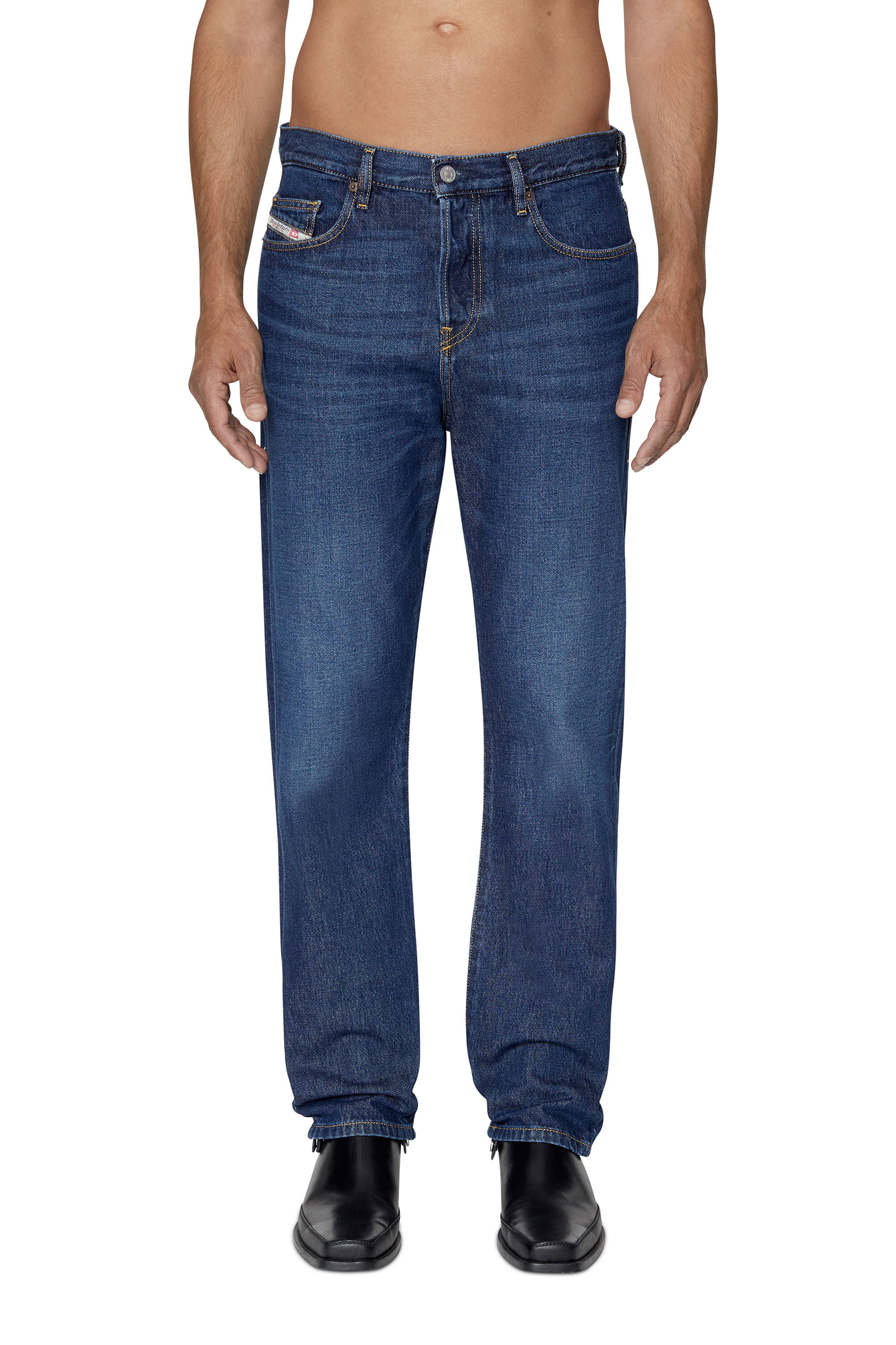 Diesel - Straight Jeans 2020 D-Viker 09C03, Blu Scuro - Image 3