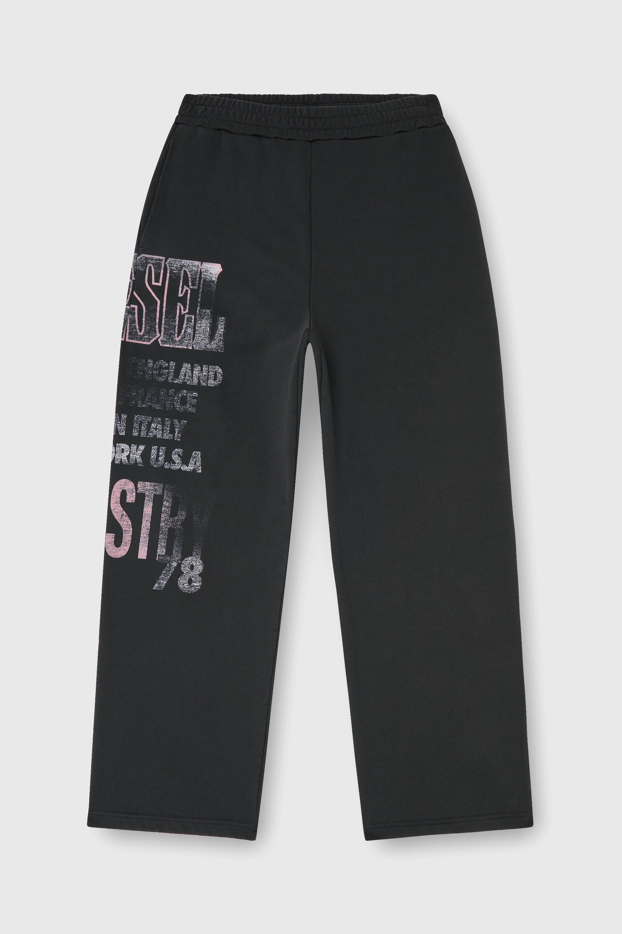 Diesel - P-ILL, Pantaloni da tuta con grafiche da concerto Uomo in Nero - 2