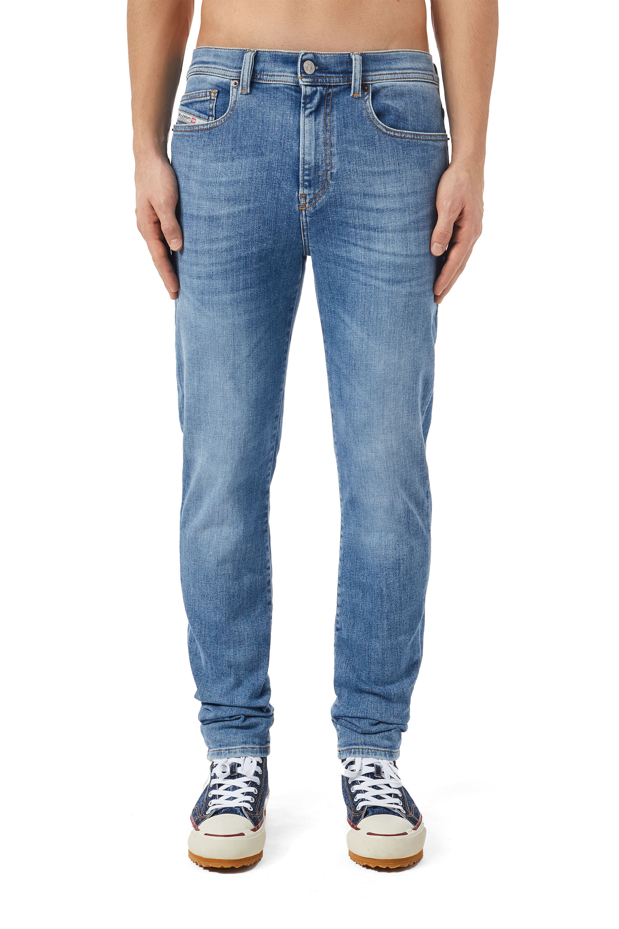 DIESEL ロコハッチスキニカットシンス A0359409J16 01 1983 D-Amny Man: Skinny Medium blue Jeans | Diesel