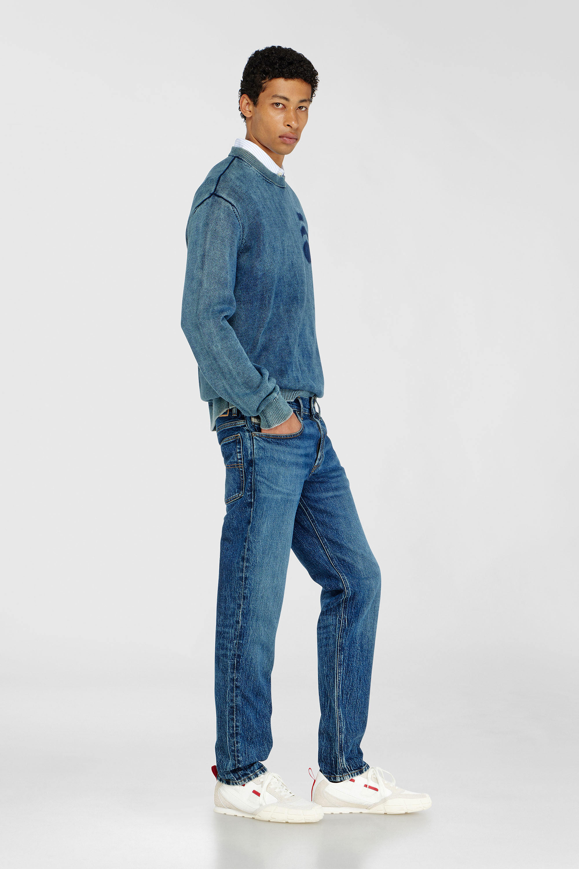 Diesel - Regular Jeans 2023 D-Finitive 0KBBQ Uomo, Blu Scuro - Image 2