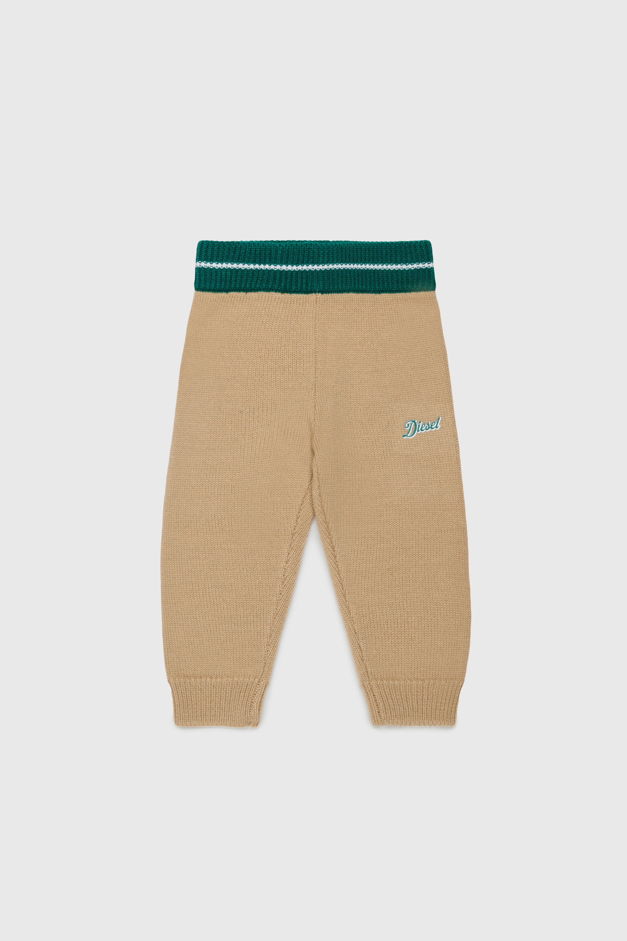 Diesel - PMOB, Pantaloni in misto lana a maglia Unisex in Marrone - 1