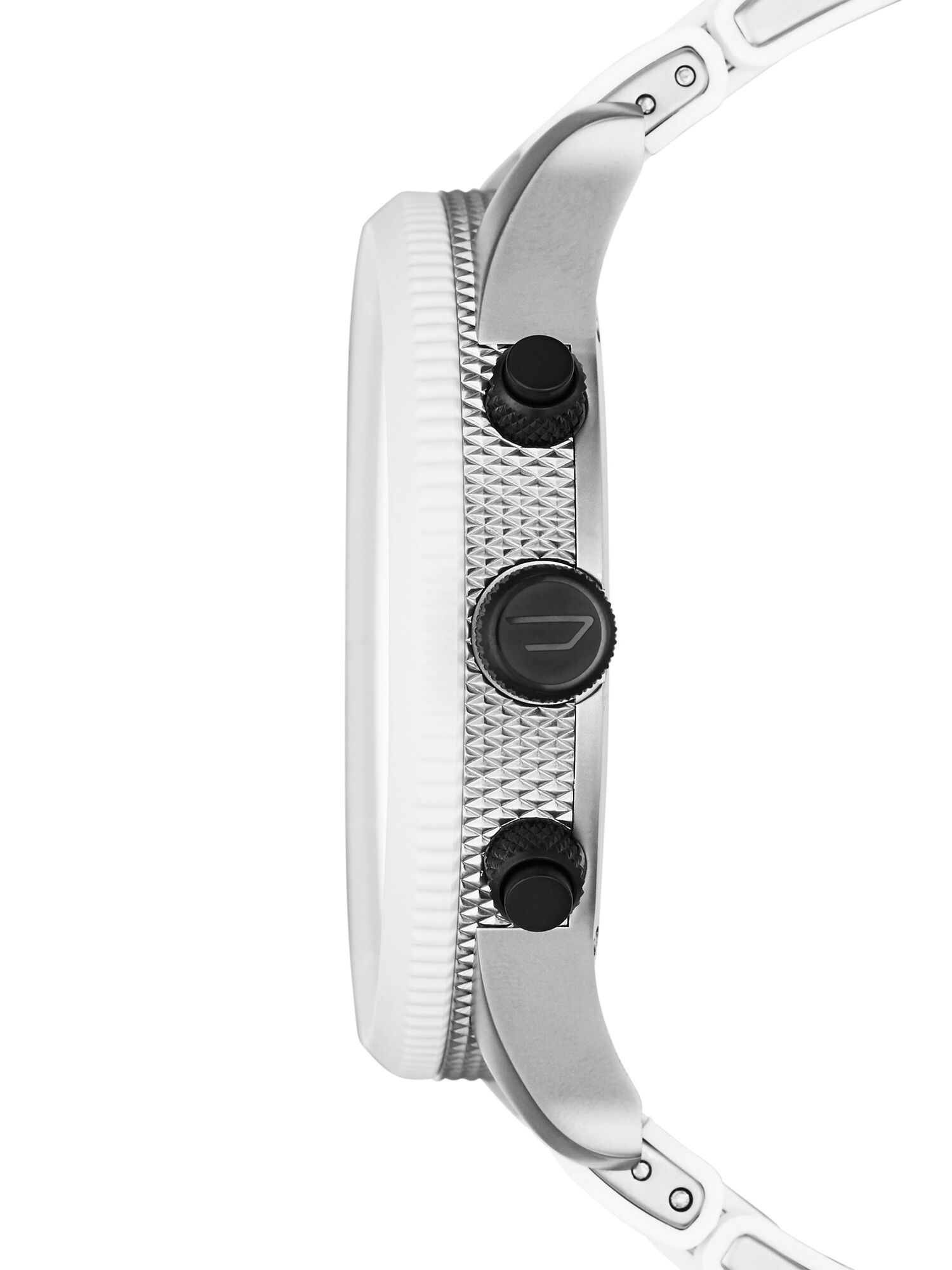 Diesel - DZ4449, Orologio con ghiera rotante e cinturino in silicone bianco Uomo in Bianco - 2