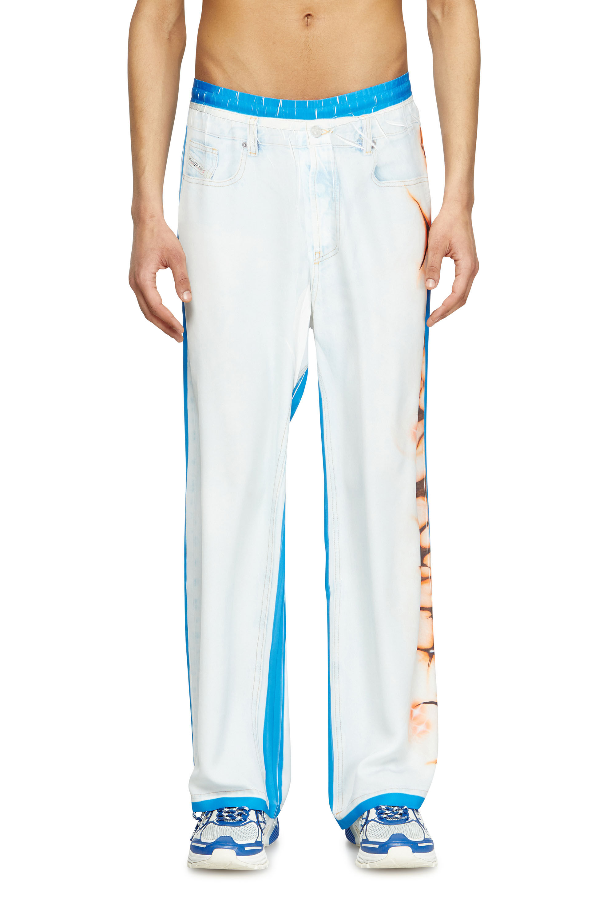 Diesel - P-AFTER-GRAFFITI-JAP, Pantalone relaxed con stampa graffiti Unisex in Multicolor - 3