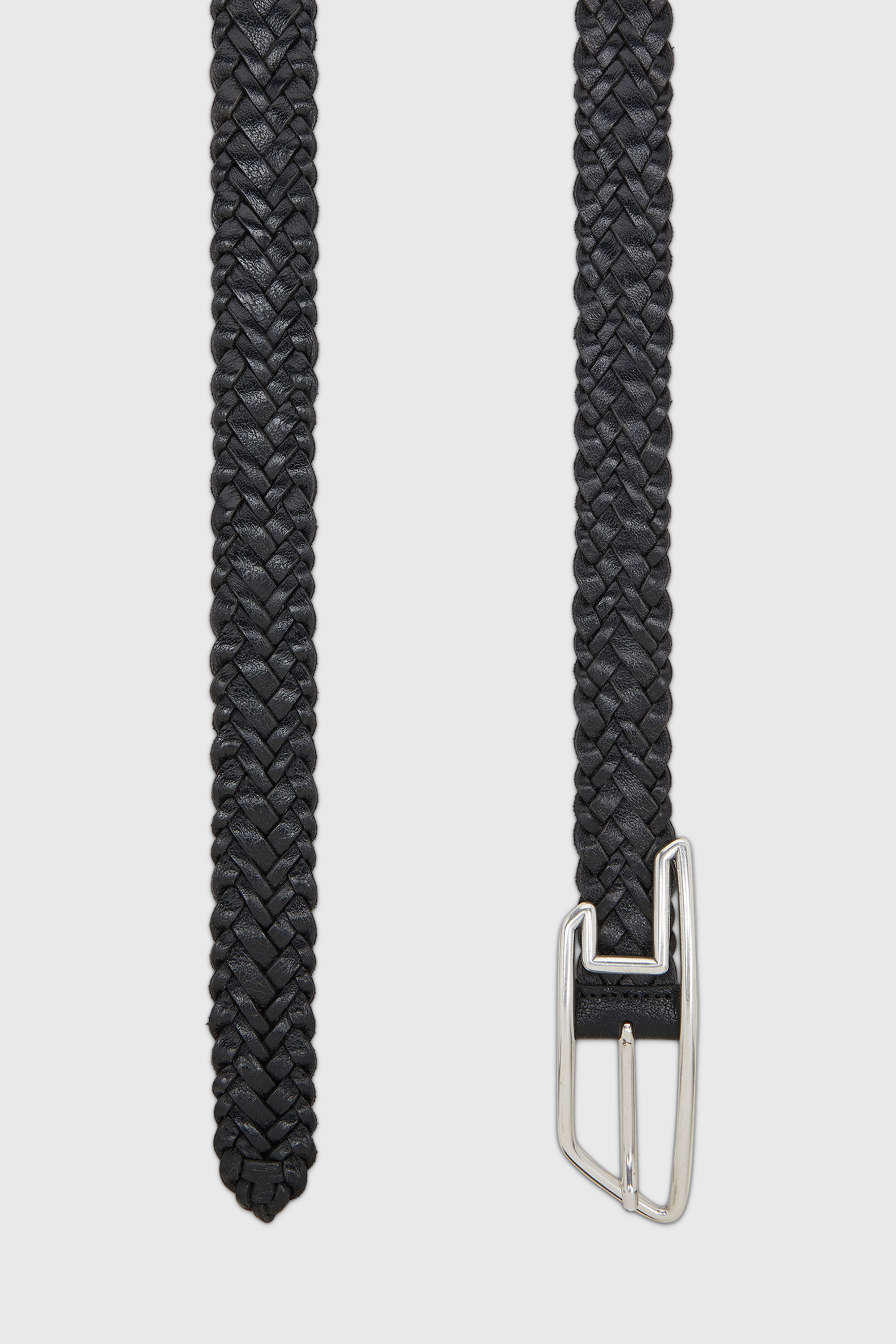 Diesel - B-D LINE 30 BRAIDERED, Cintura 3 cm in pelle intrecciata Unisex in Nero - 2