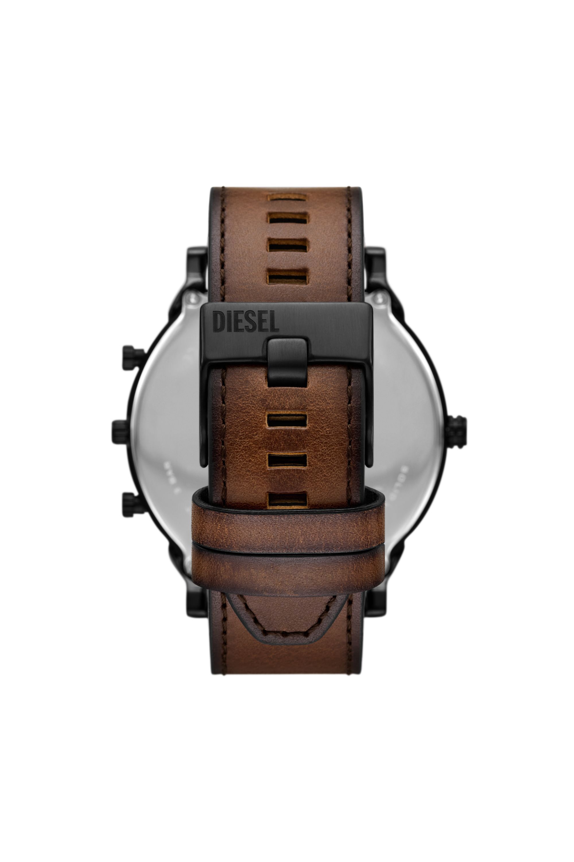 Diesel - DZ7492 WATCH, Orologio Mega Chief Slim in pelle marrone Uomo in Marrone - 2