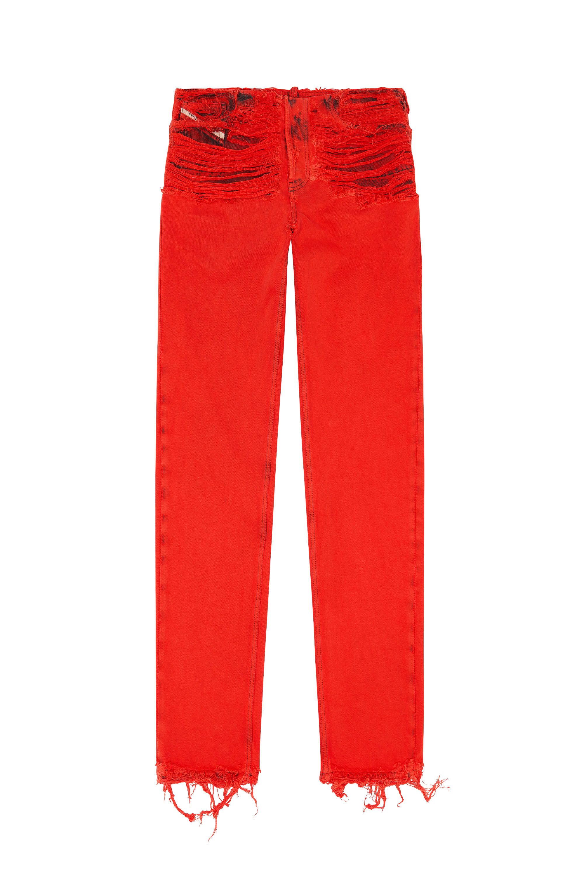 Diesel - D-Ark 007P1 Straight Jeans, Rosso - Image 2