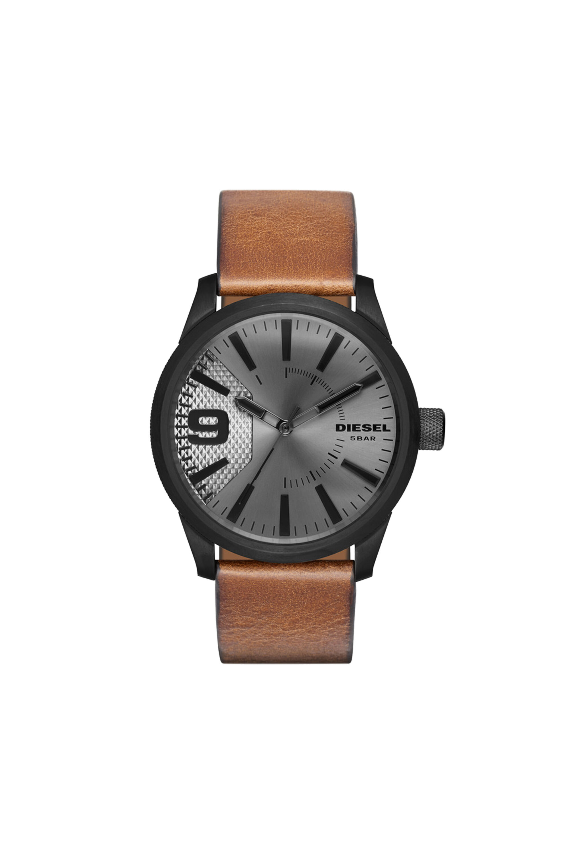 Orologio con cinturino in pelle marrone best sale