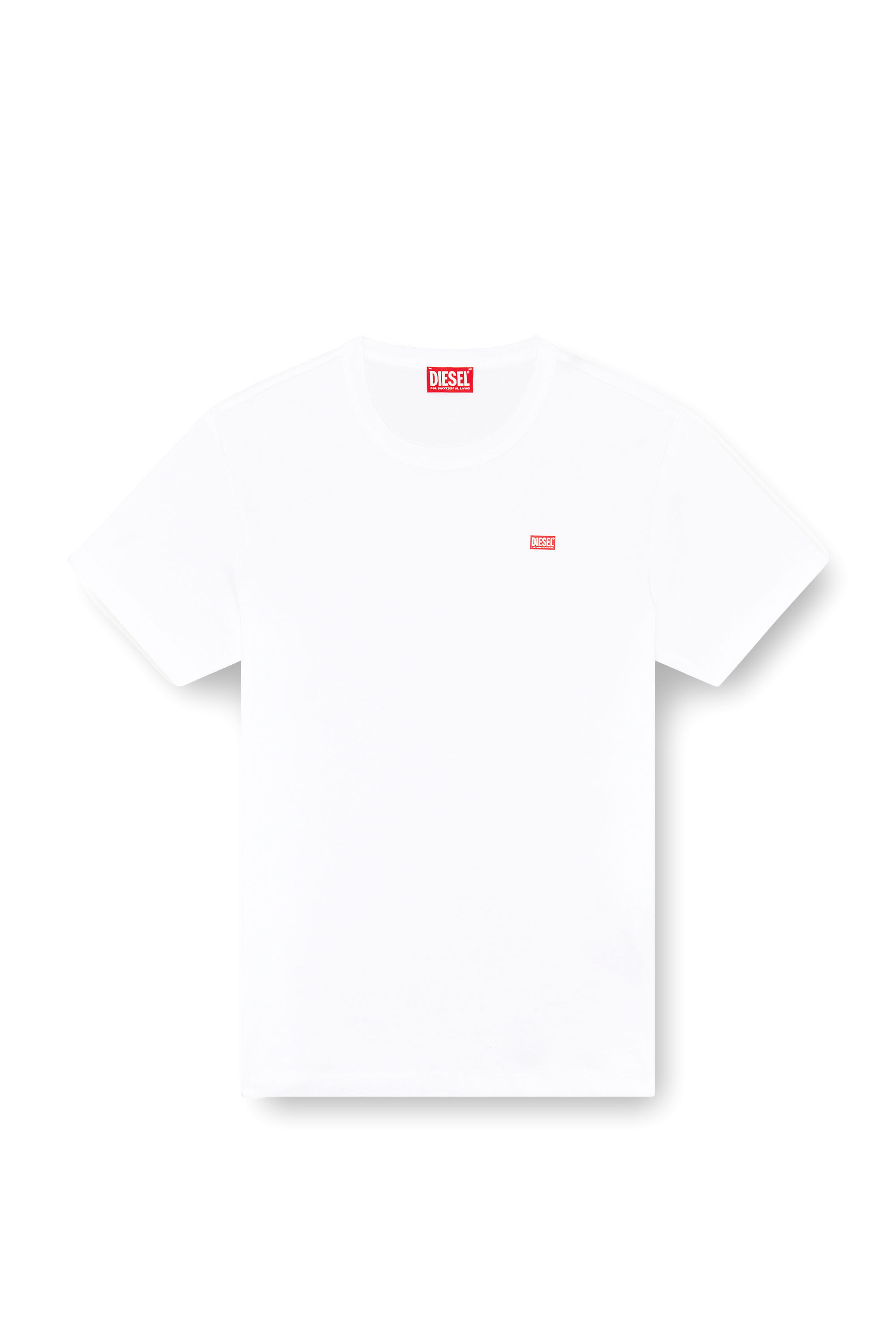 Diesel - T-MIEGOR-K77, T-shirt in cotone mercerizzato Uomo in Bianco - 2