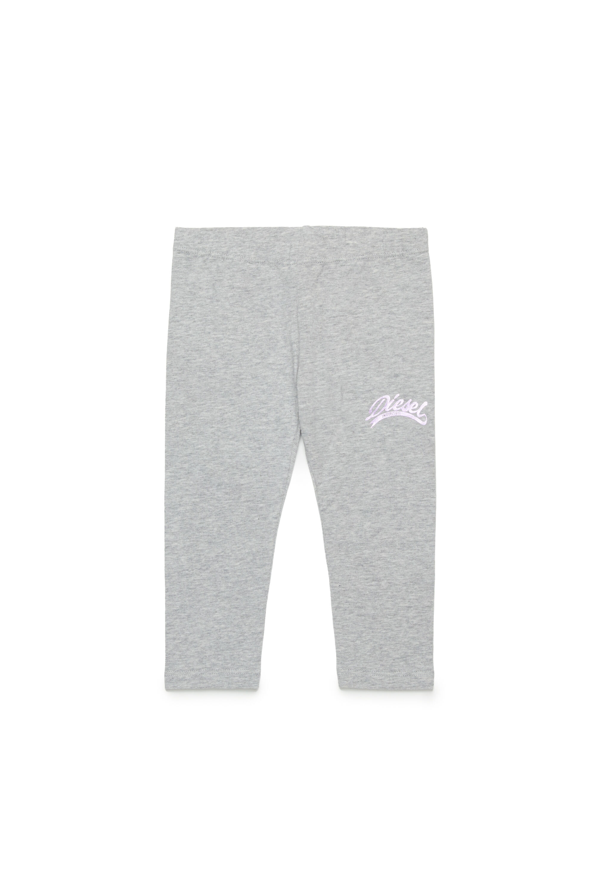 Diesel - PSTRAB, Woman's Leggings with metallic logo in Grey - 1