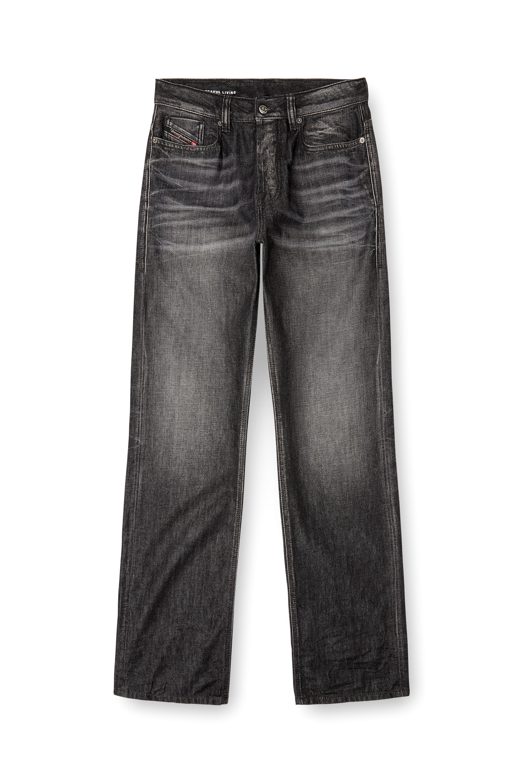 Diesel - Relaxed Jeans 1980 D-Eeper 09M63 Uomo, Nero/Grigio scuro - Image 2