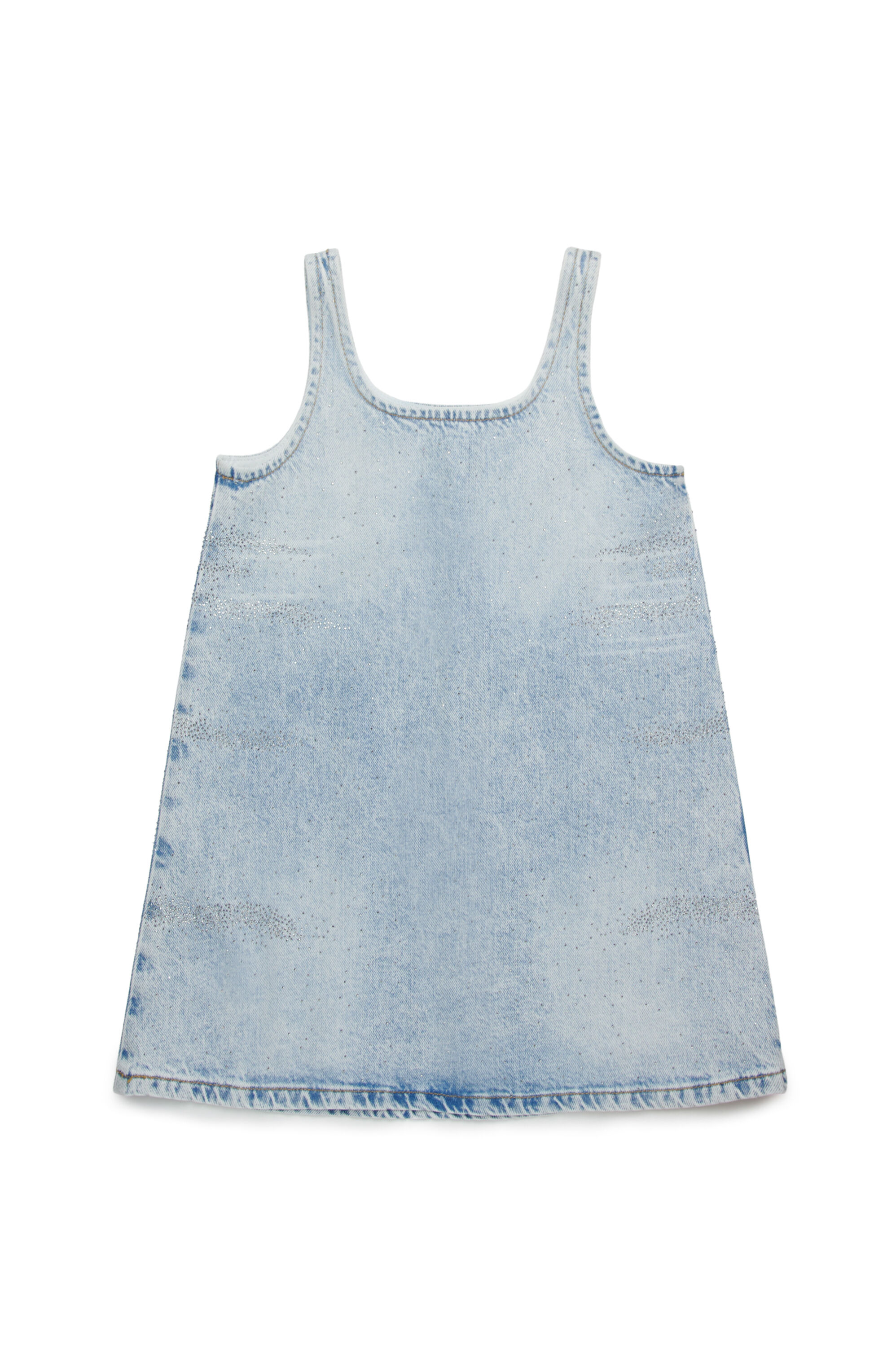 Diesel - DORY, Abito in denim con microcristalli Donna in Blu - 2