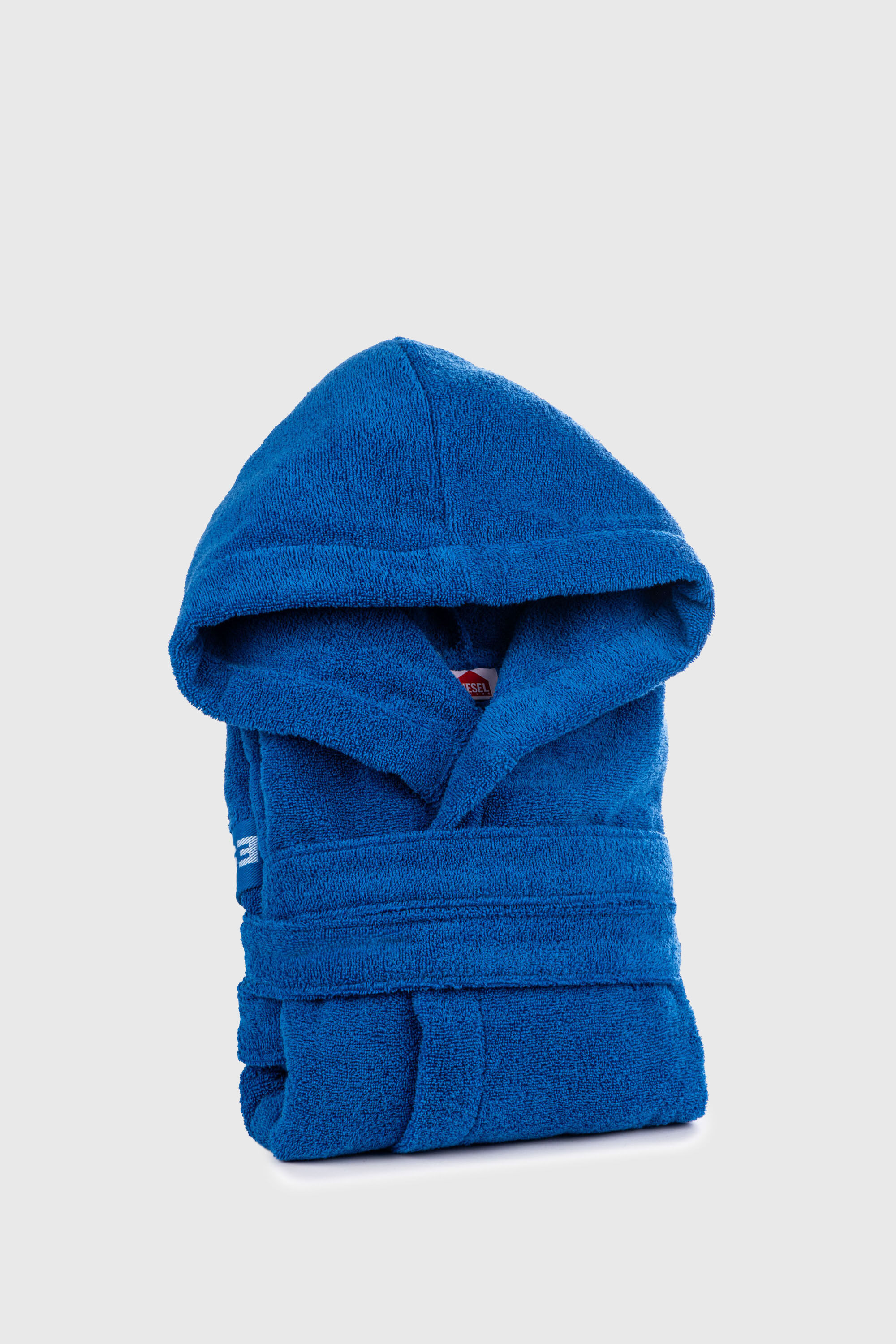 Diesel - 1015122 LOGO-COTTON BATHROBE SIZE XL/XXL, Accappatoio in Spugna di Cotone, taglia XL/XXL Unisex in Blu - 1