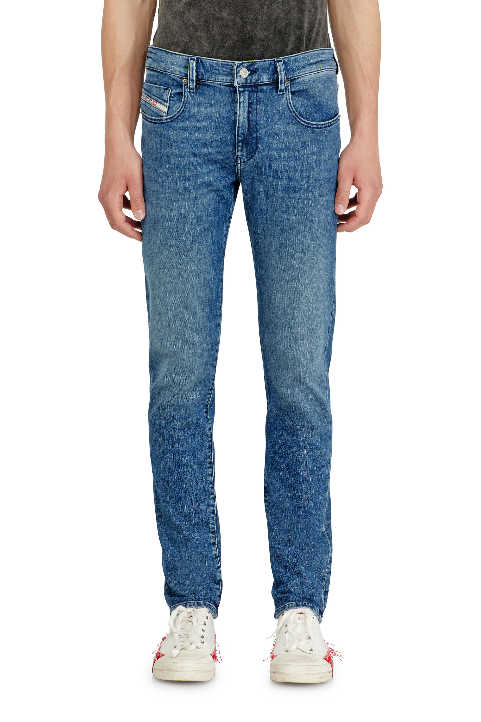 Diesel - Slim Jeans 2019 D-Strukt 0HDBK Uomo, Blu medio - Image 4
