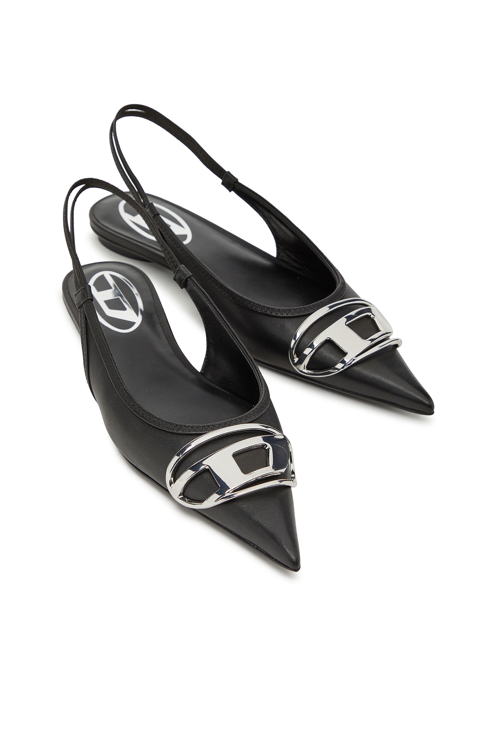 Diesel - D-VENUS SB BAL, Ballerina slingback in nappa Donna in Nero - 5
