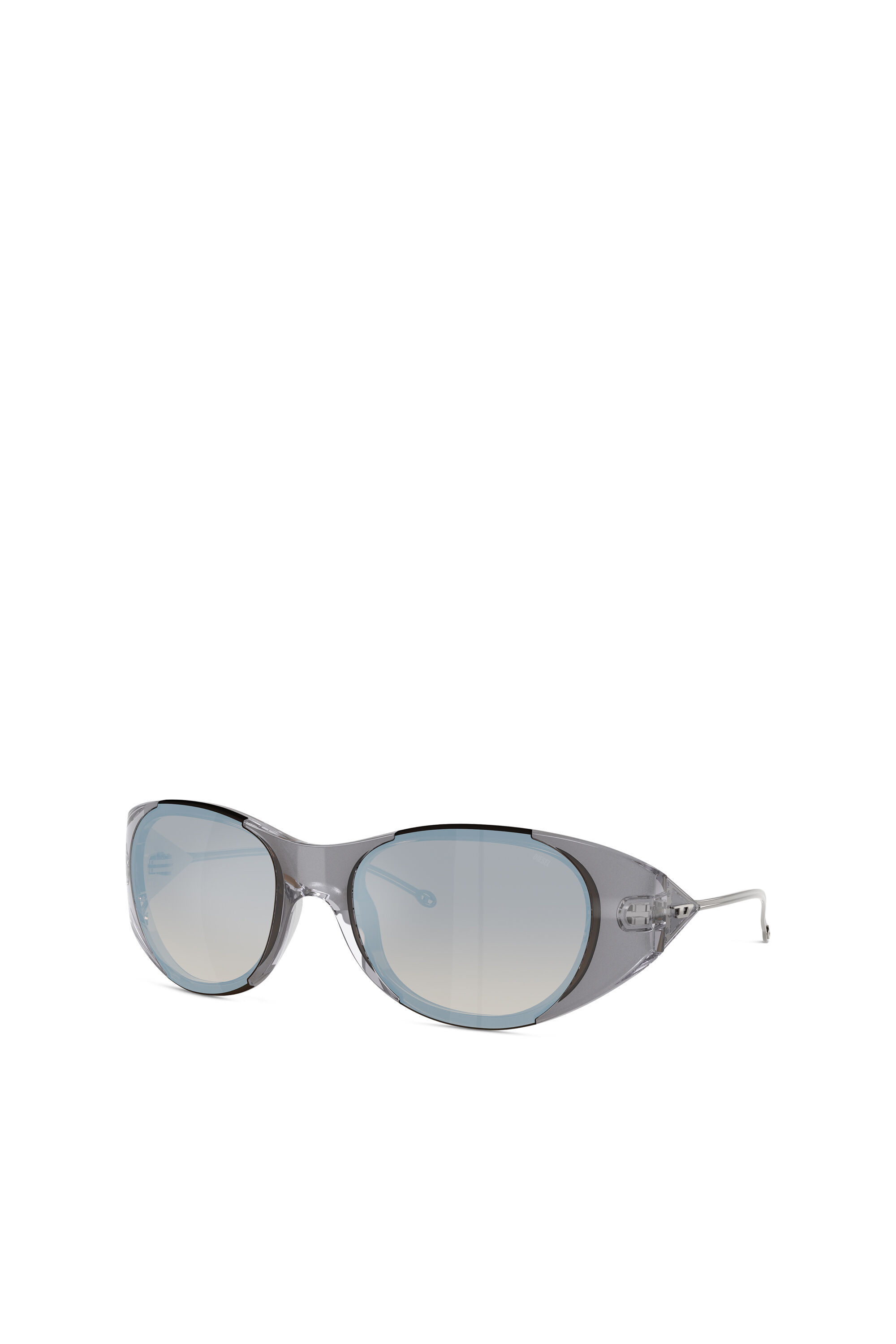 Diesel - 0DL3003, Occhiali da sole ovali Unisex in Grigio - 4