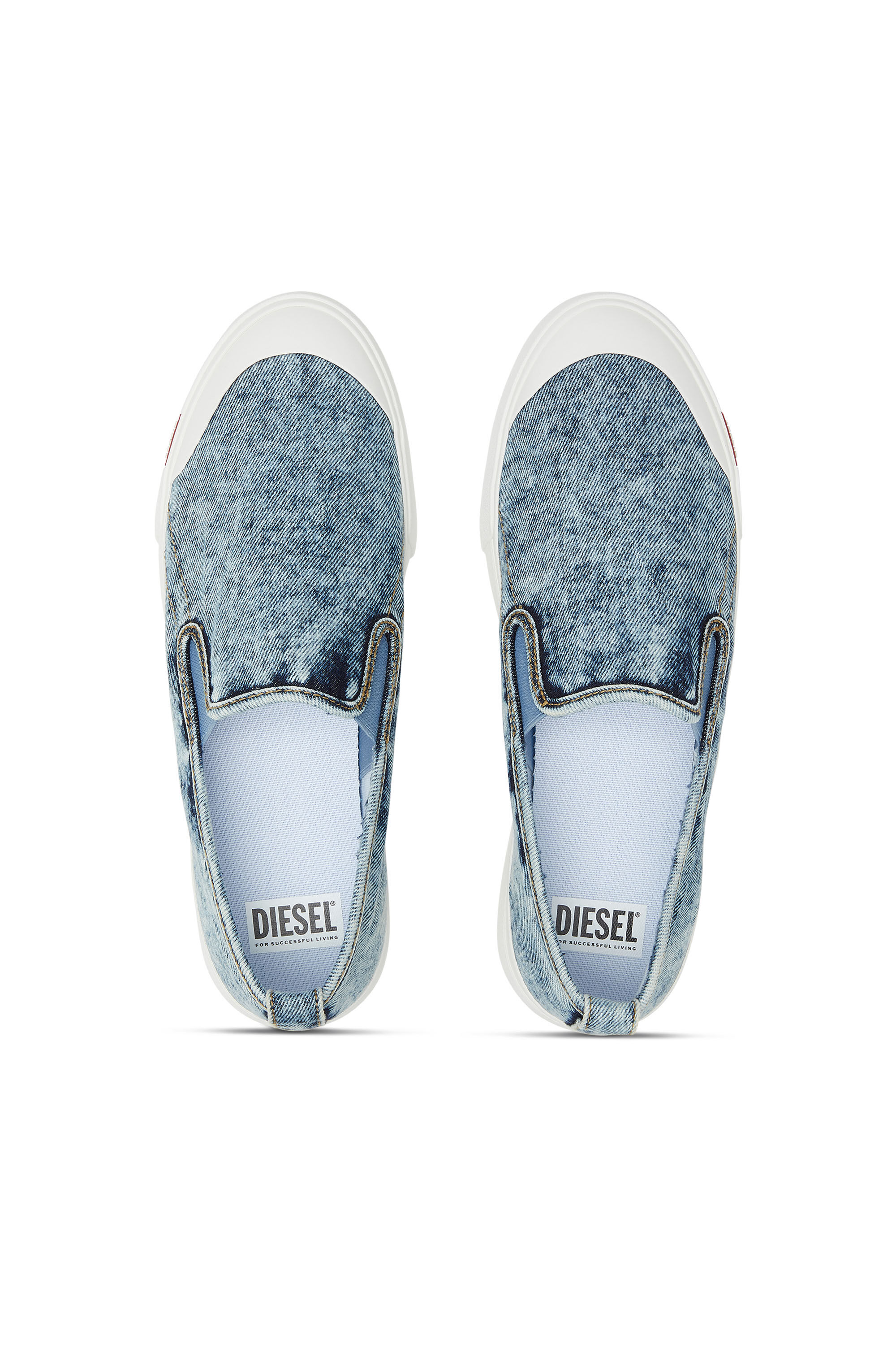 Diesel - S-ATHOS NMD SO, S-Athos-Sneaker slip-on in denim Uomo in Blu - 4